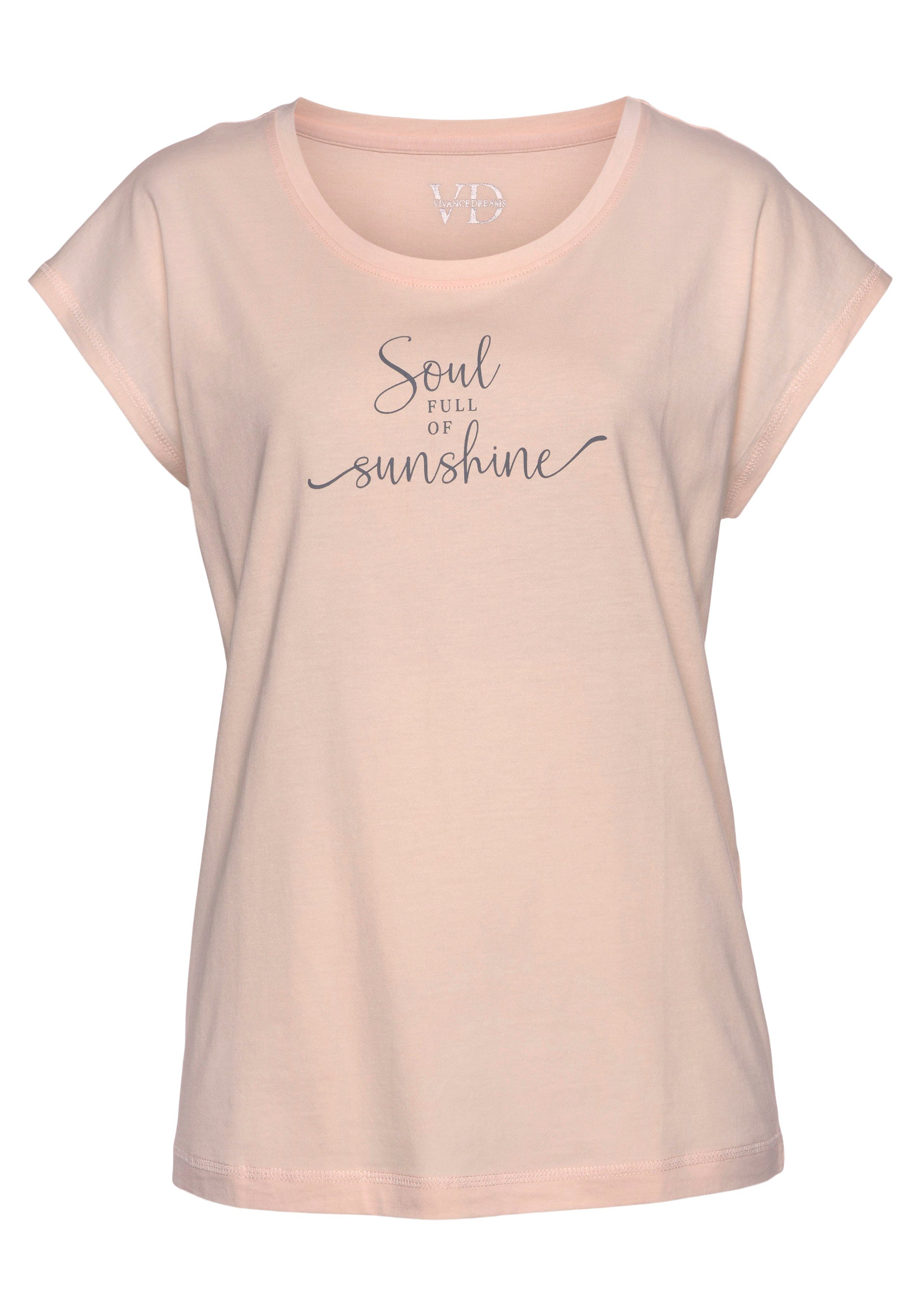Vivance Dreams T-shirt met zomer-statementprint
