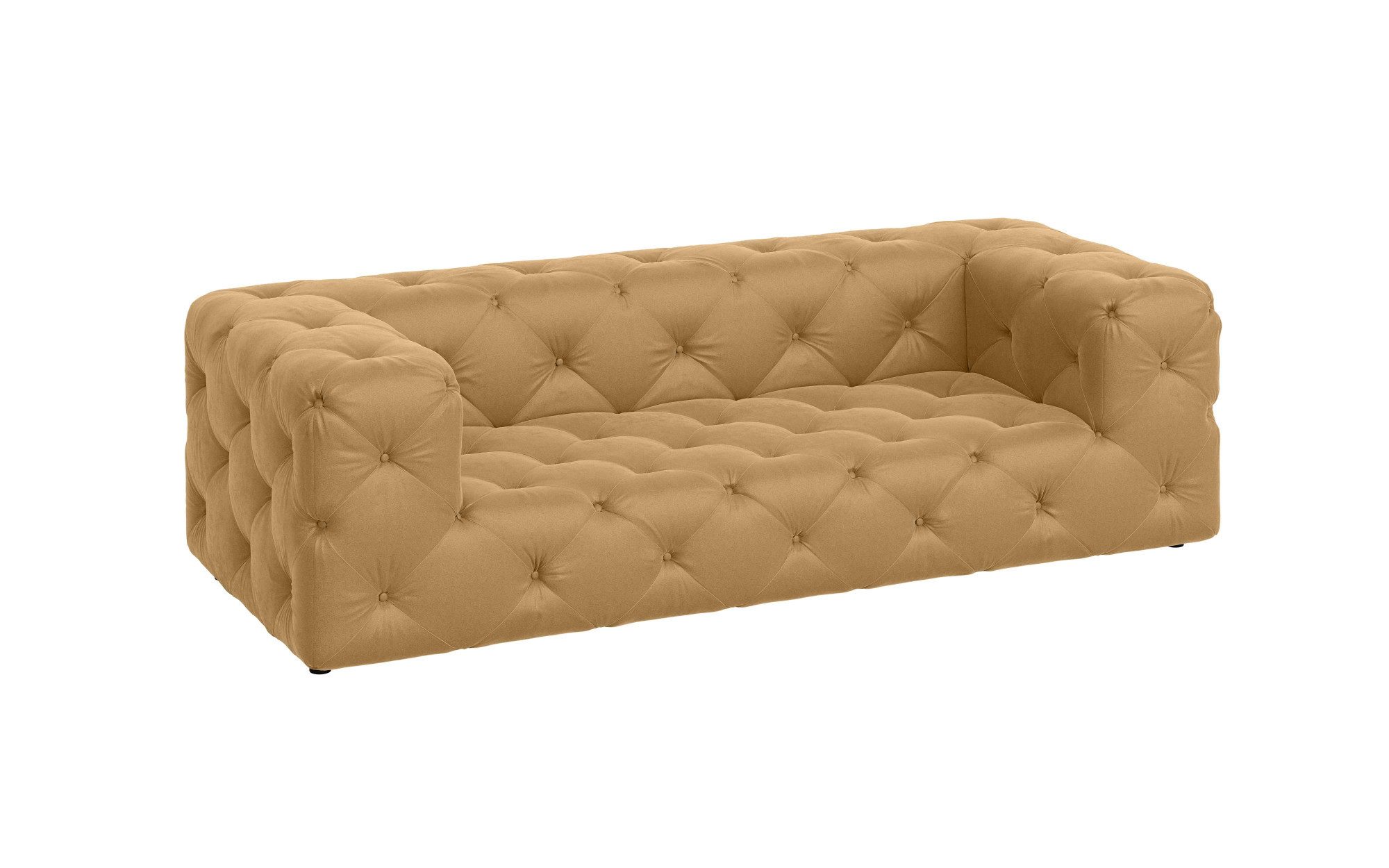 Places of Style 3-zitsbank FOLLINA 3-zits bank met klassieke chesterfield knoopverwerking