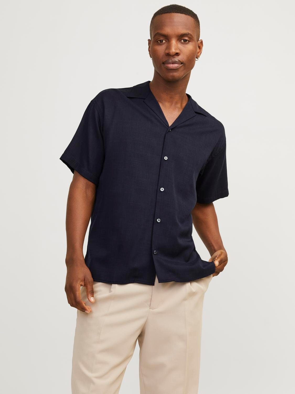 Jack & Jones Overhemd met korte mouwen JPRCCAARON TENCEL RESORT SHIRT S S LN
