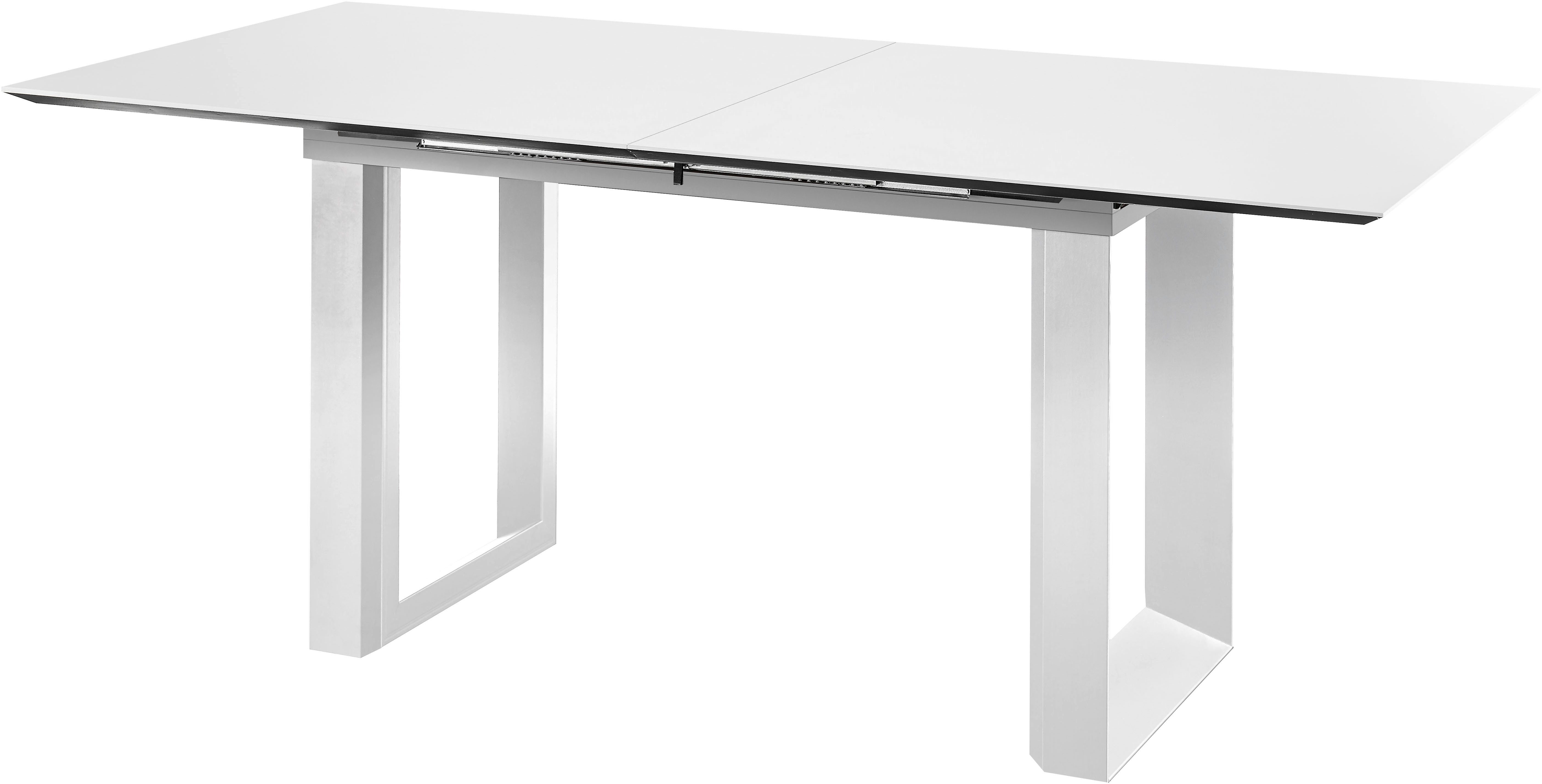 set one by Musterring Eettafel New Atlanta Rechthoekig blad met Zwitserse rand, uitschuifbaar, onderstel in U-vorm