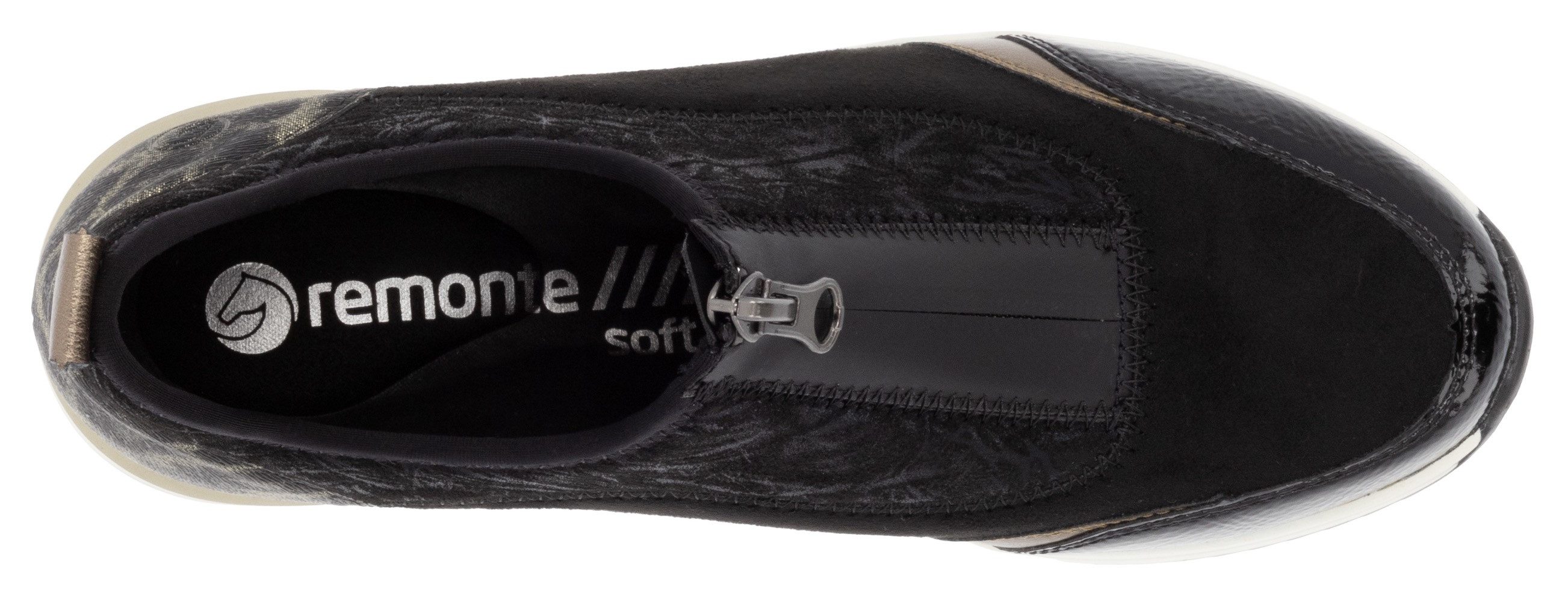 Remonte Slip-on sneakers Elisabeth Hurley-Collection , wedge sneaker, slipper, instapschoen, vrijetijdsschoen, vegan