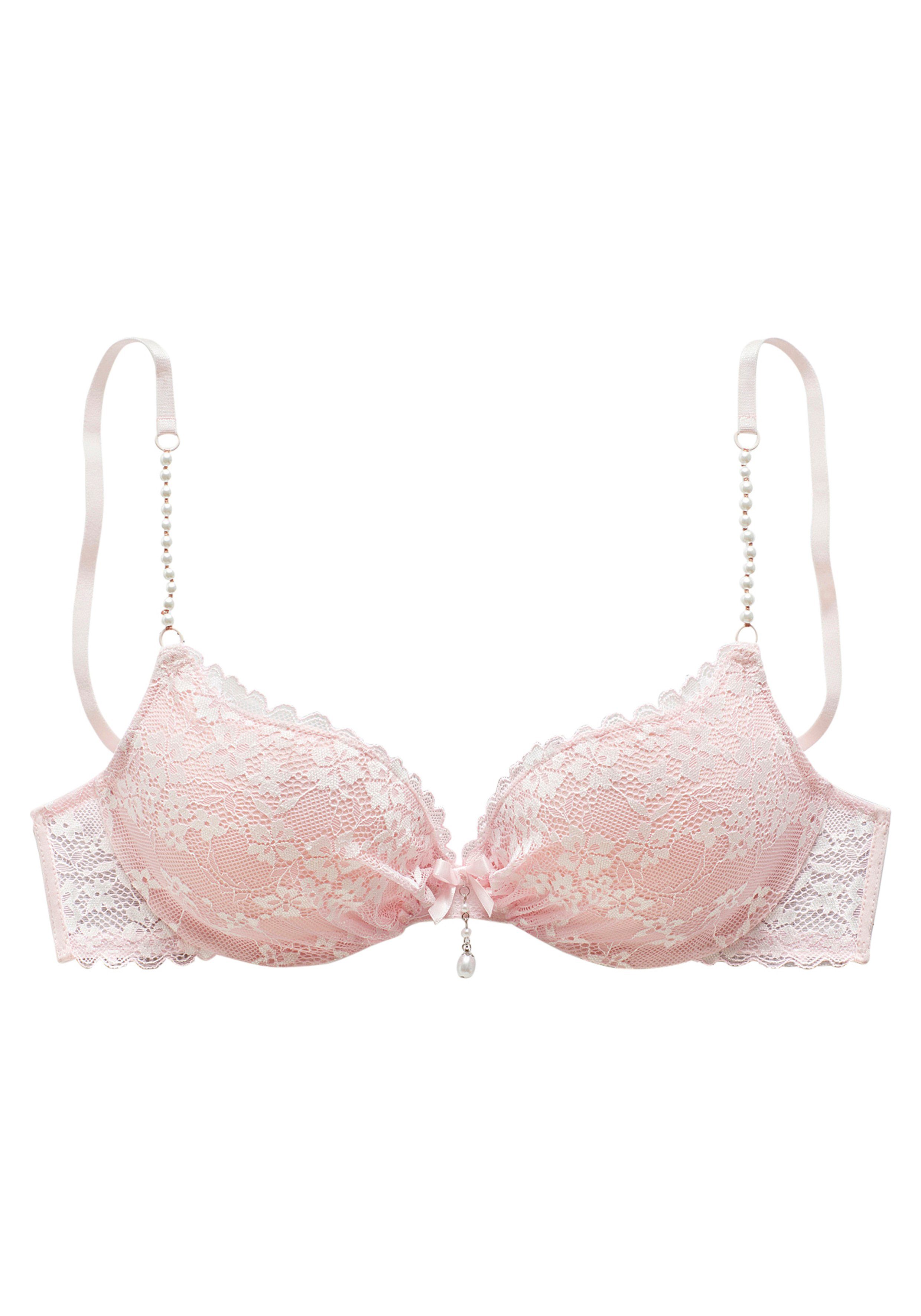 Lascana Push-up-bh met speciale sierparel details, sexy lingerie