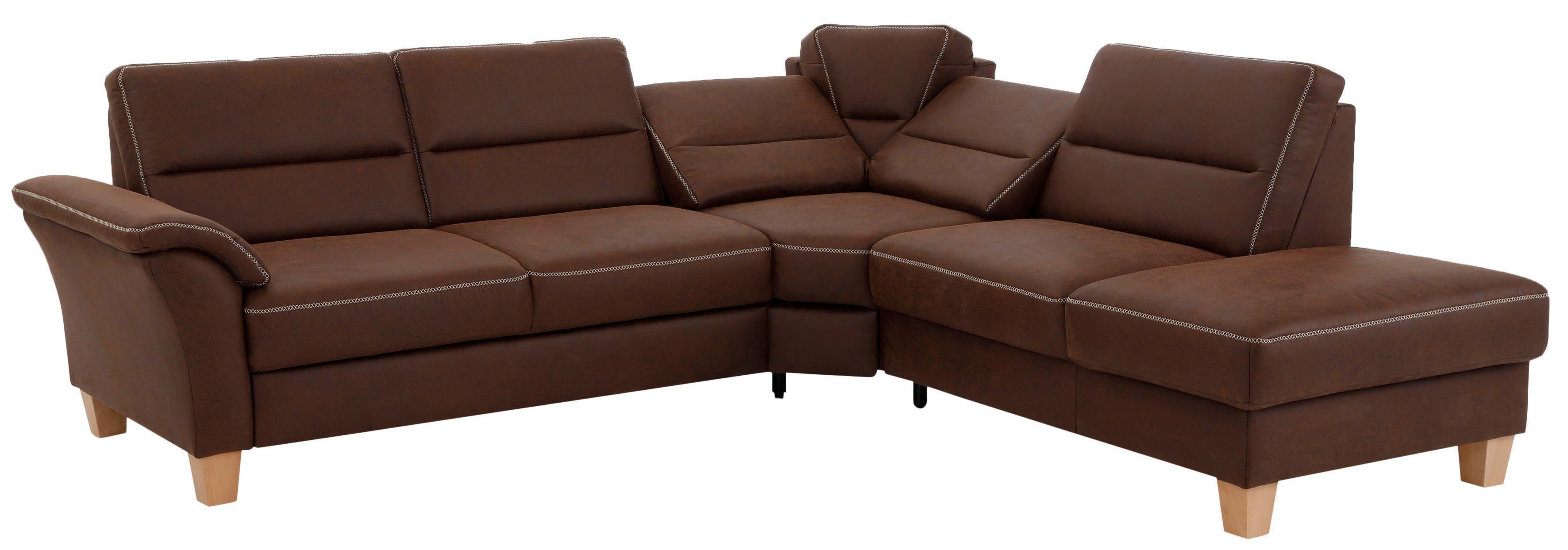 Home affaire Hoekbank Soleo L-model comfortabel door trapezehoek met relaxfunctie, ook met slaapfunctie