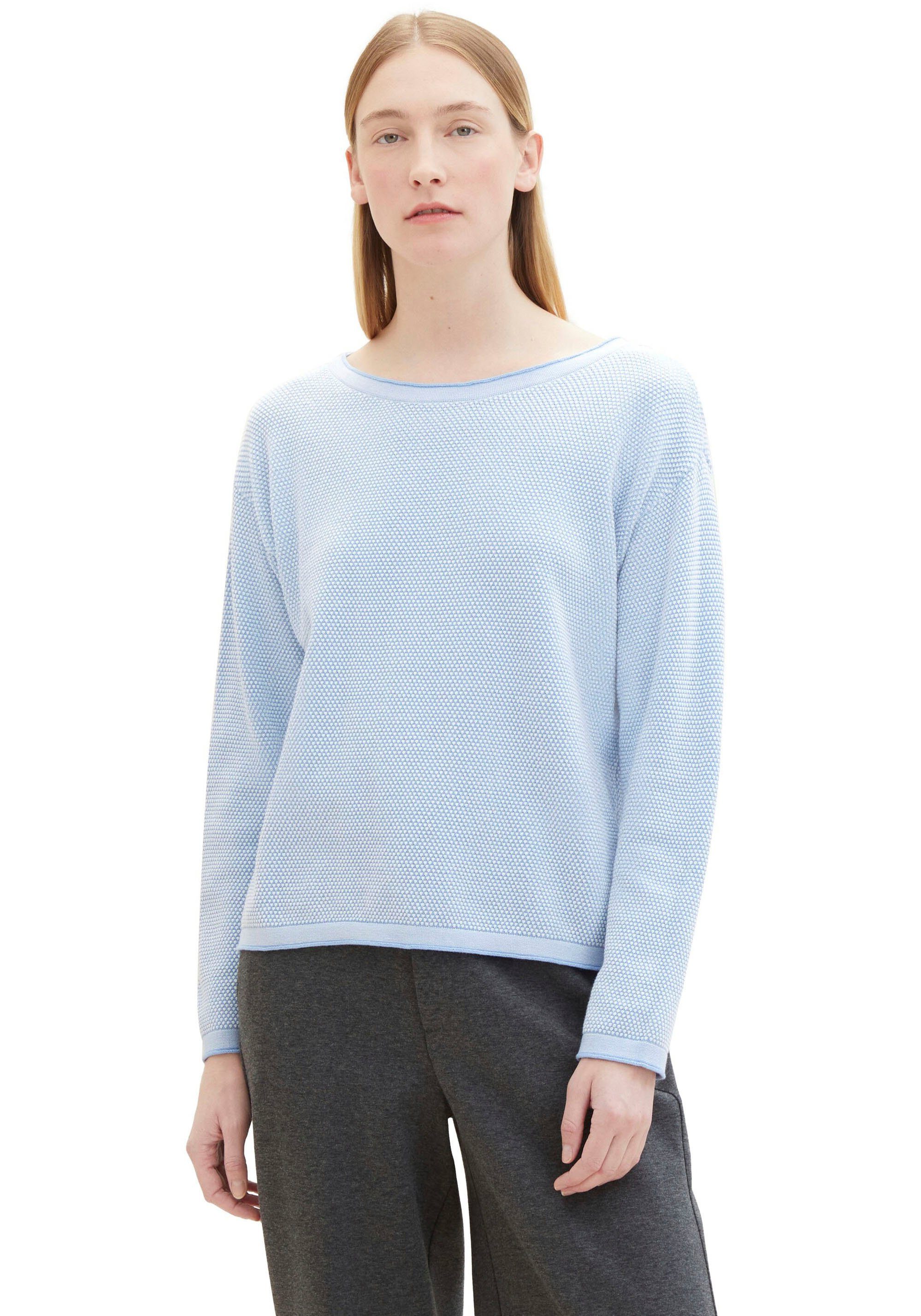 Tom Tailor Gebreide pullover met structuurmotief