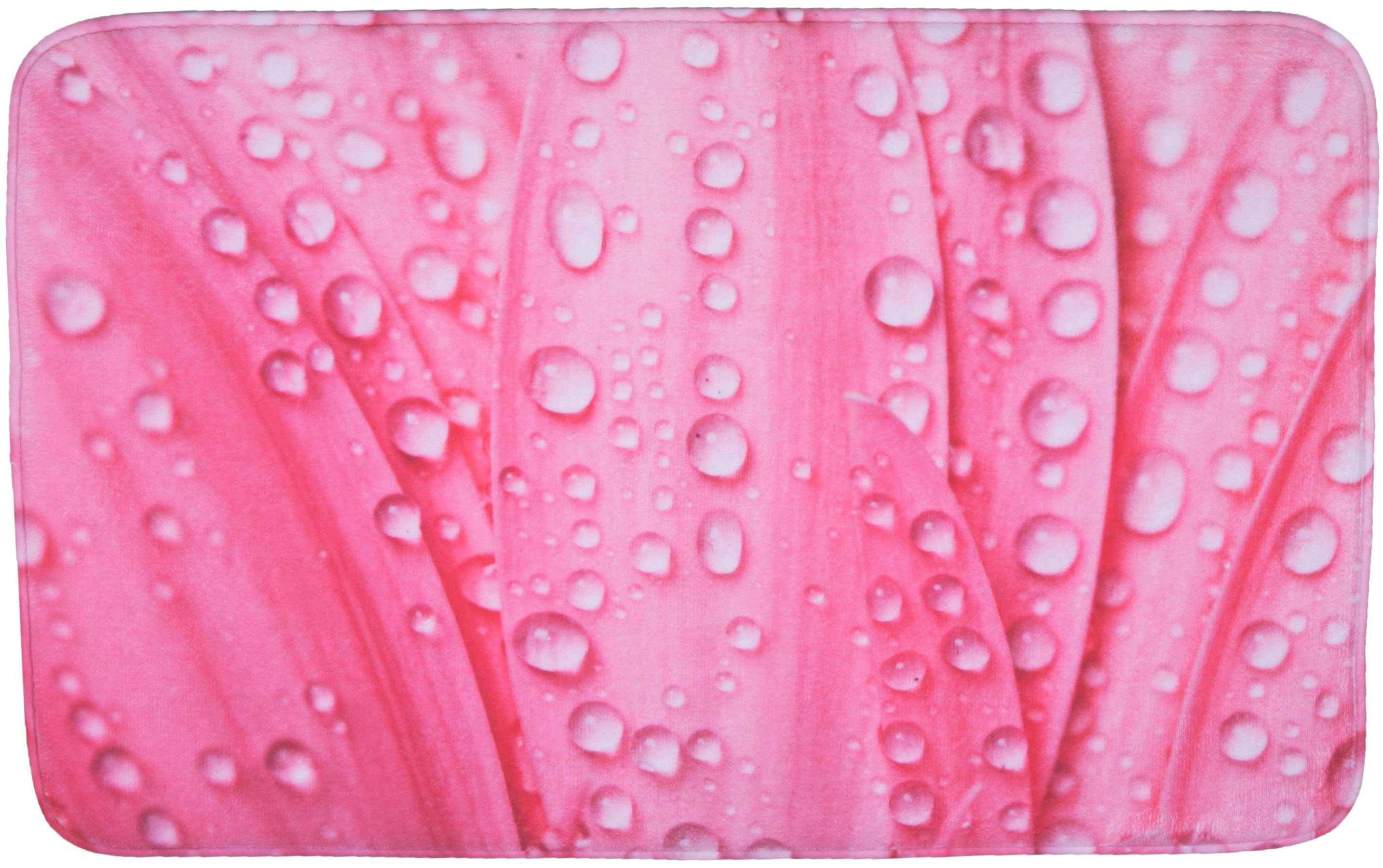 Sanilo Badmat Pink Flower Traagschuim (1 stuk)