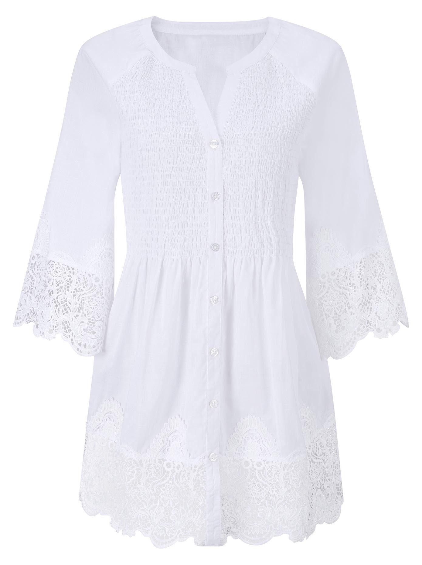 Alessa W. Kanten blouse