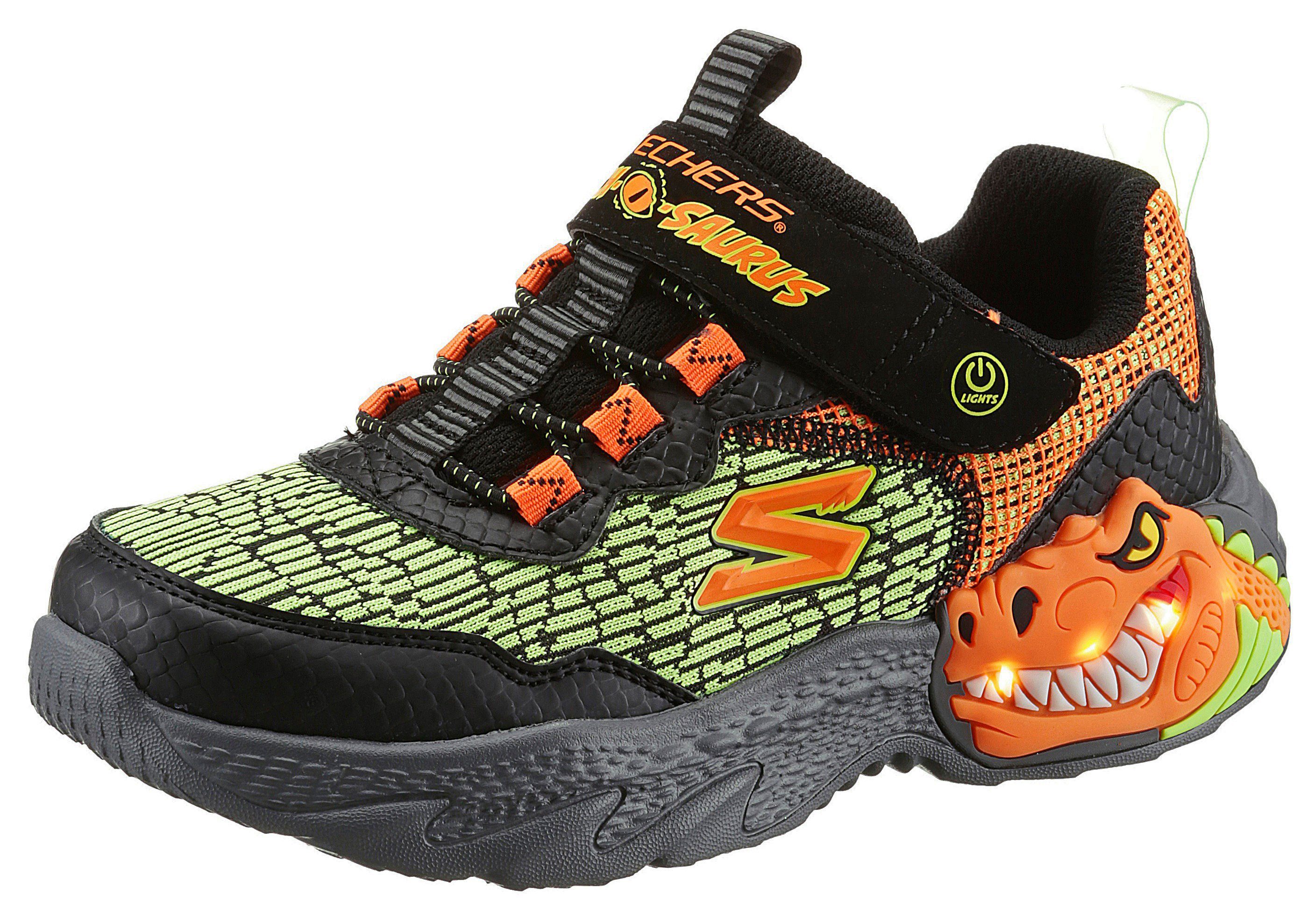 Skechers Sneakers DINO-LIGHTS- , vrijetijdsschoen met knipperfunctie, maat sjabloon te downloaden
