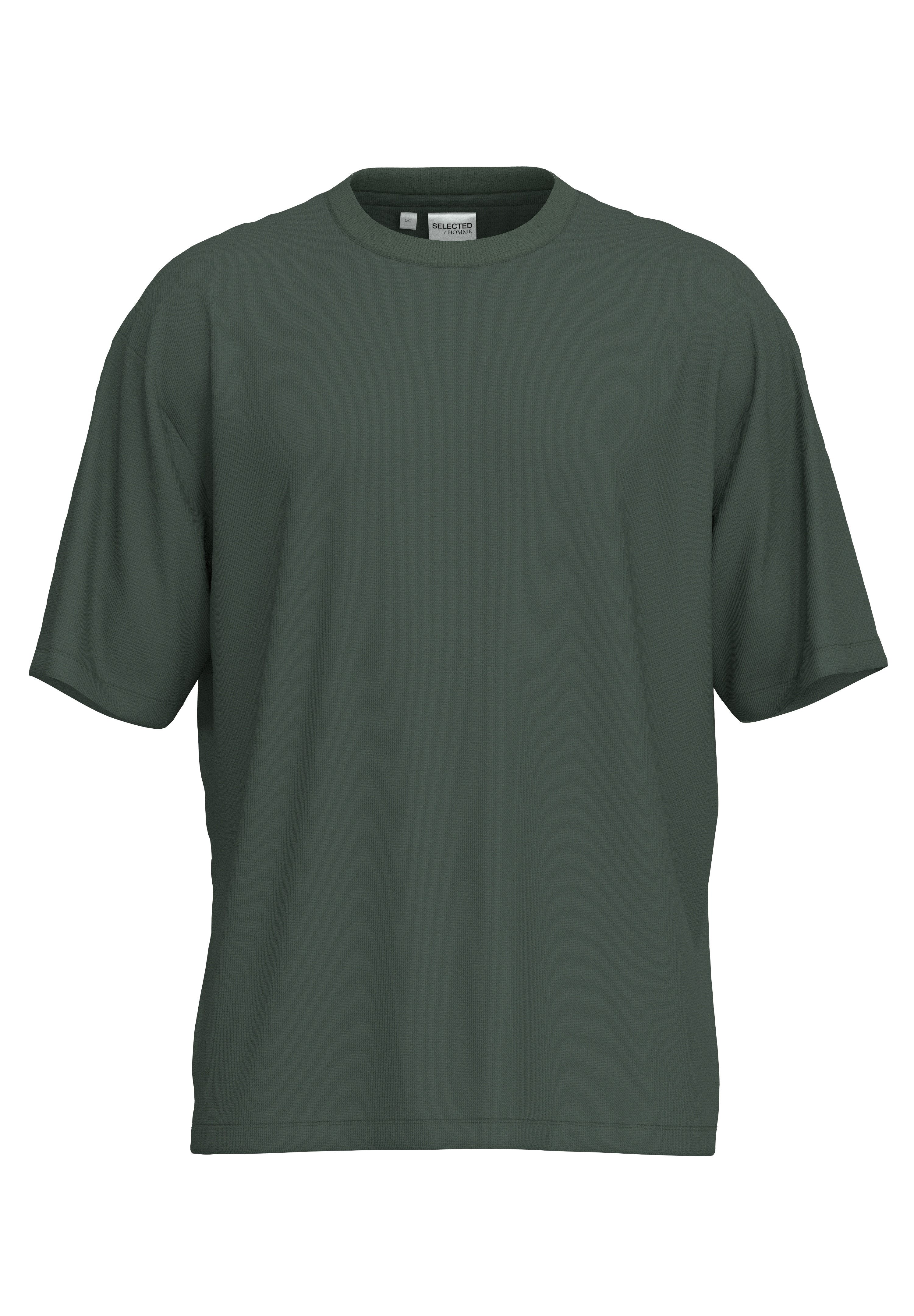 SELECTED HOMME Shirt met ronde hals SLHLOOSEOSCAR SS O-NECK TEE NOOS
