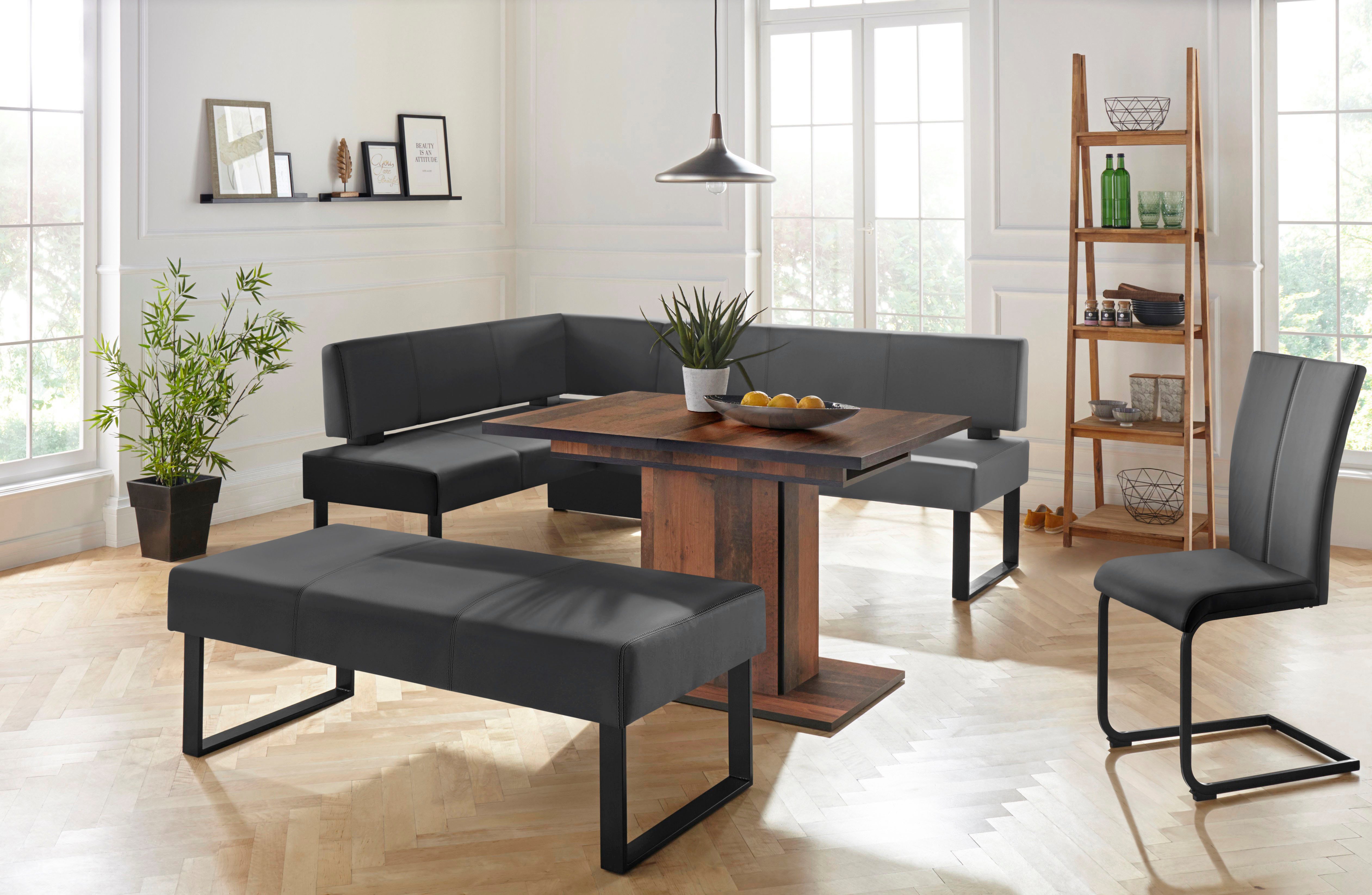 Home affaire Zitbank Oliver Breedte 140 cm, met metalen frame