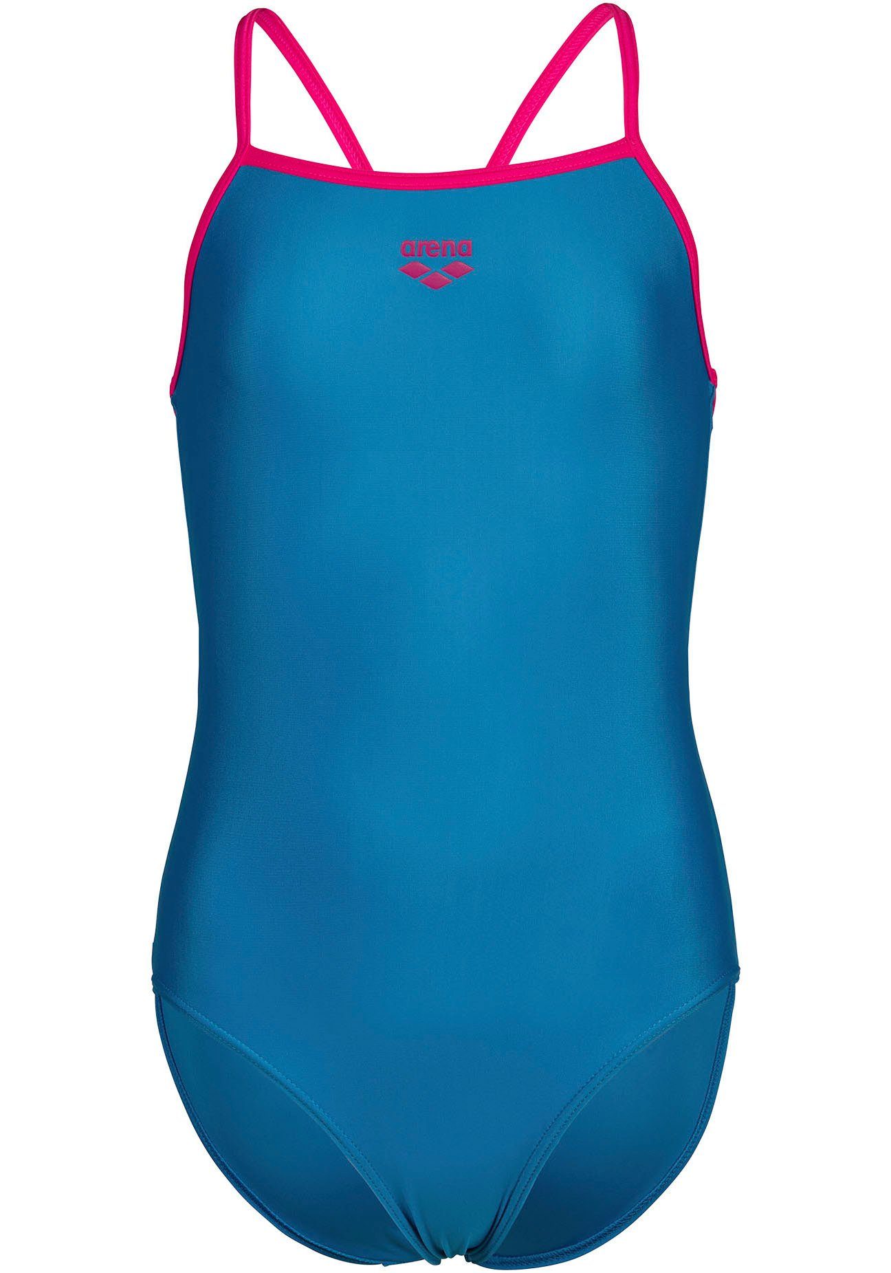 Arena Badpak GIRL'S ARENA SWIMSUIT LIGHT DROP SO meisjes badpakken maat 164 (158) blauw