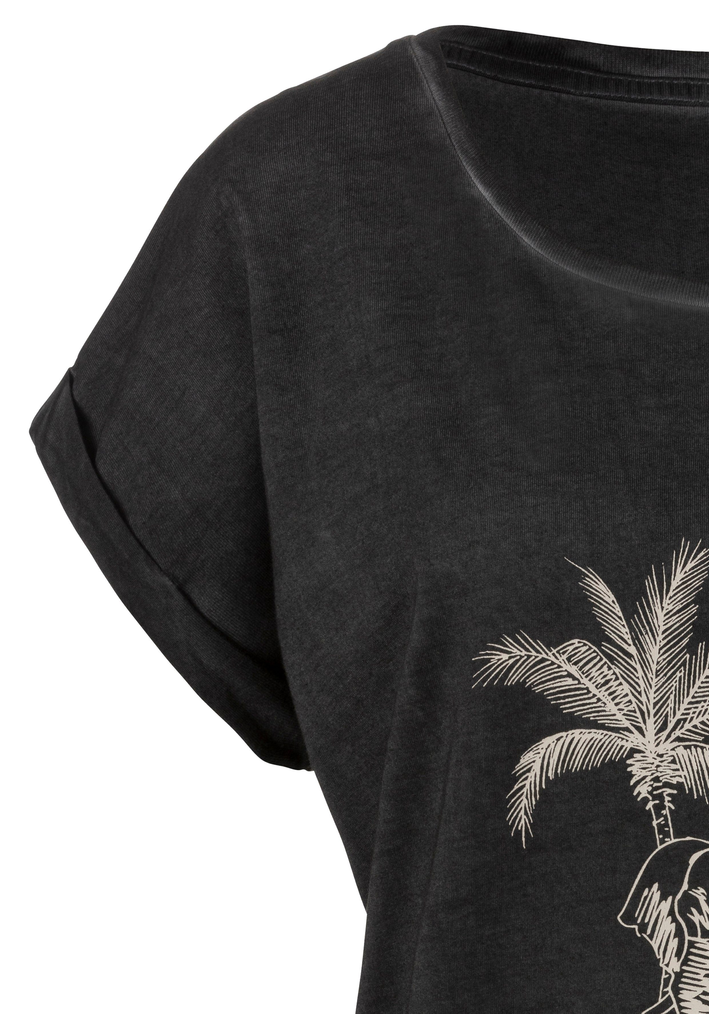 Vivance T-shirt Met modieuze frontprint in een zachte katoenkwaliteit