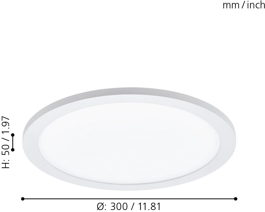 EGLO Plafondlamp SARSINA-A Bediening via afstandsbediening, nachtlicht (1 stuk)