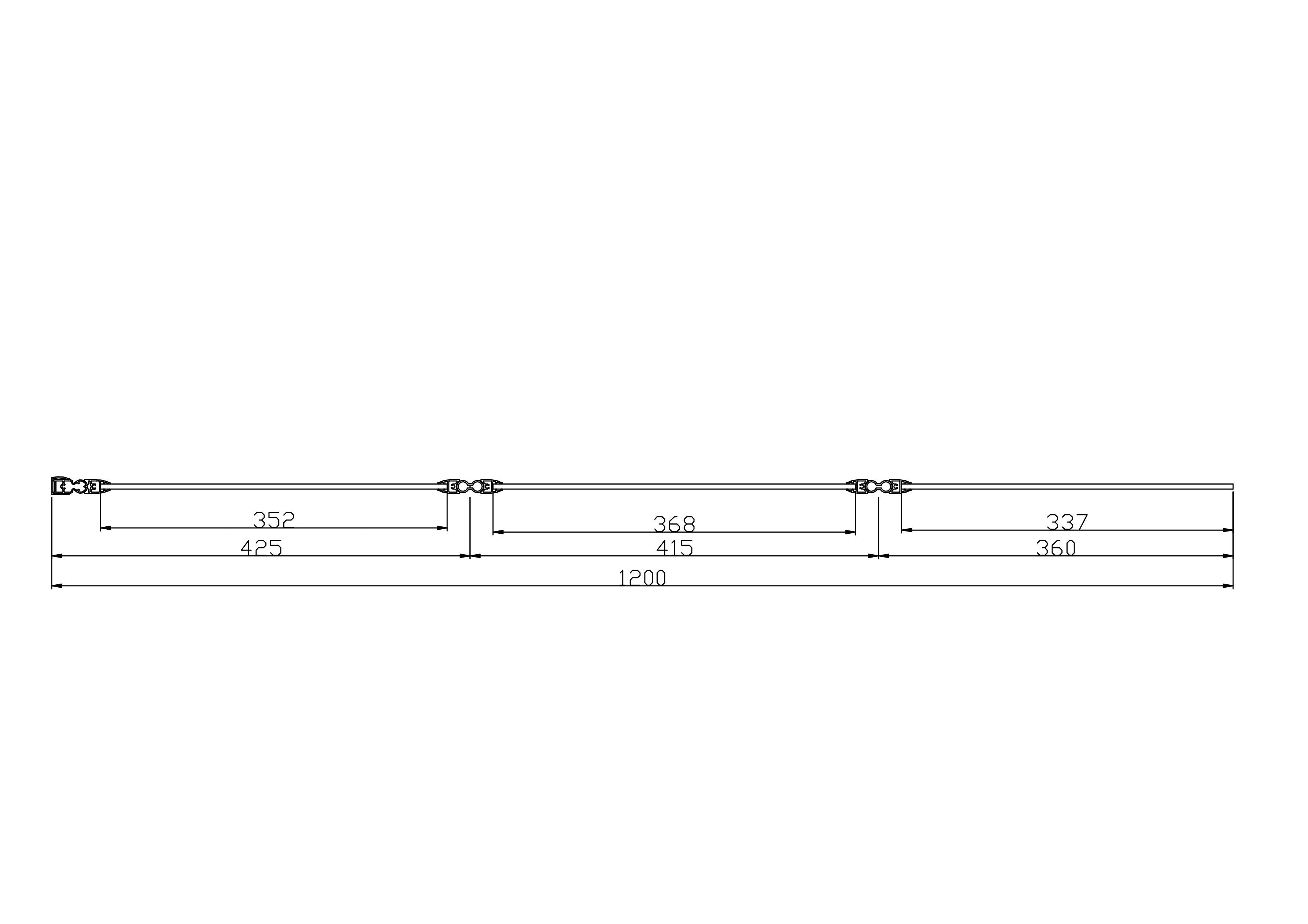 welltime Badwand Summer Doucheafscheiding voor badkuip, spatscherm voor badkuip, 120 cm (3-delig)