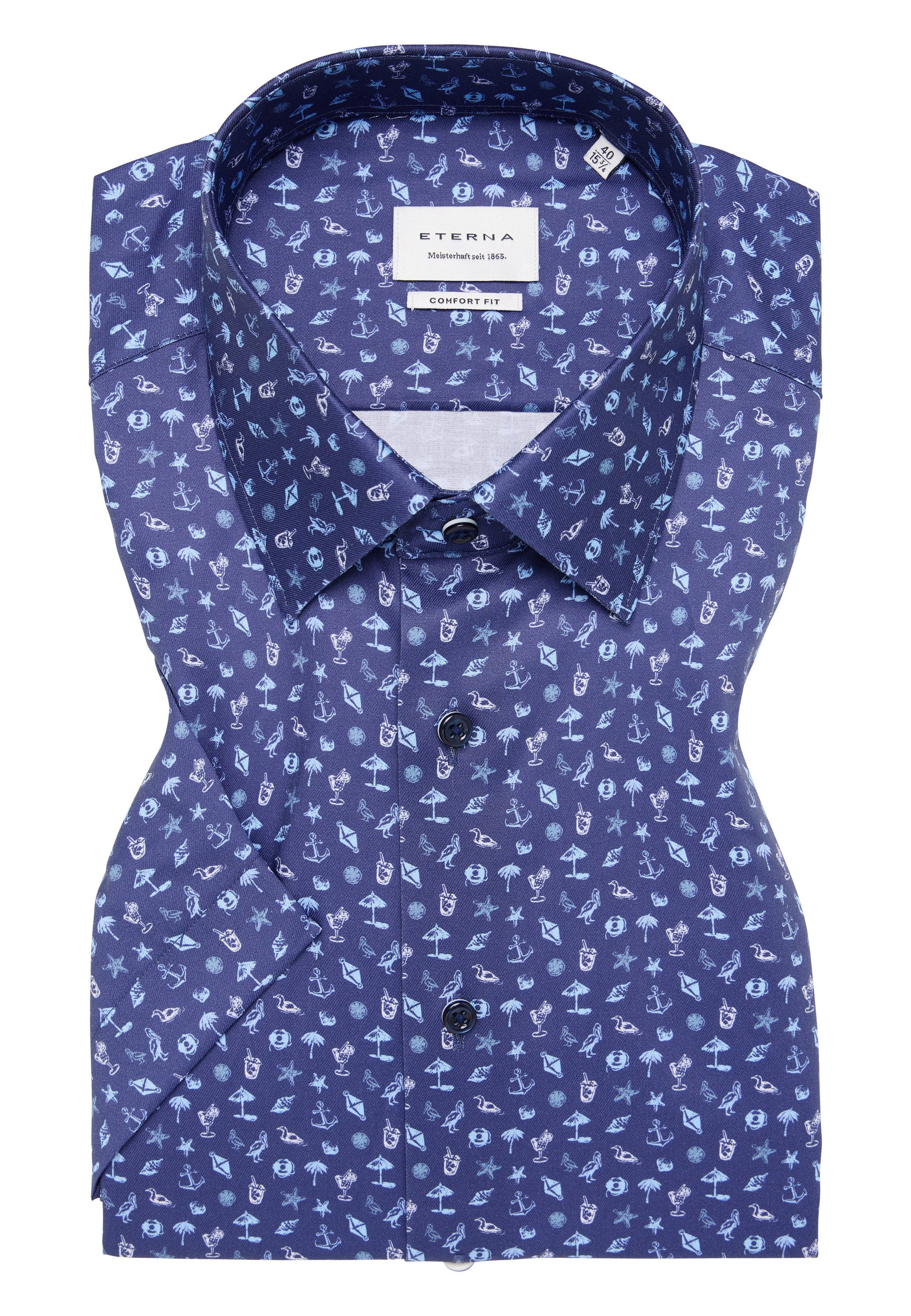 Eterna Overhemd met korte mouwen Comfort fit