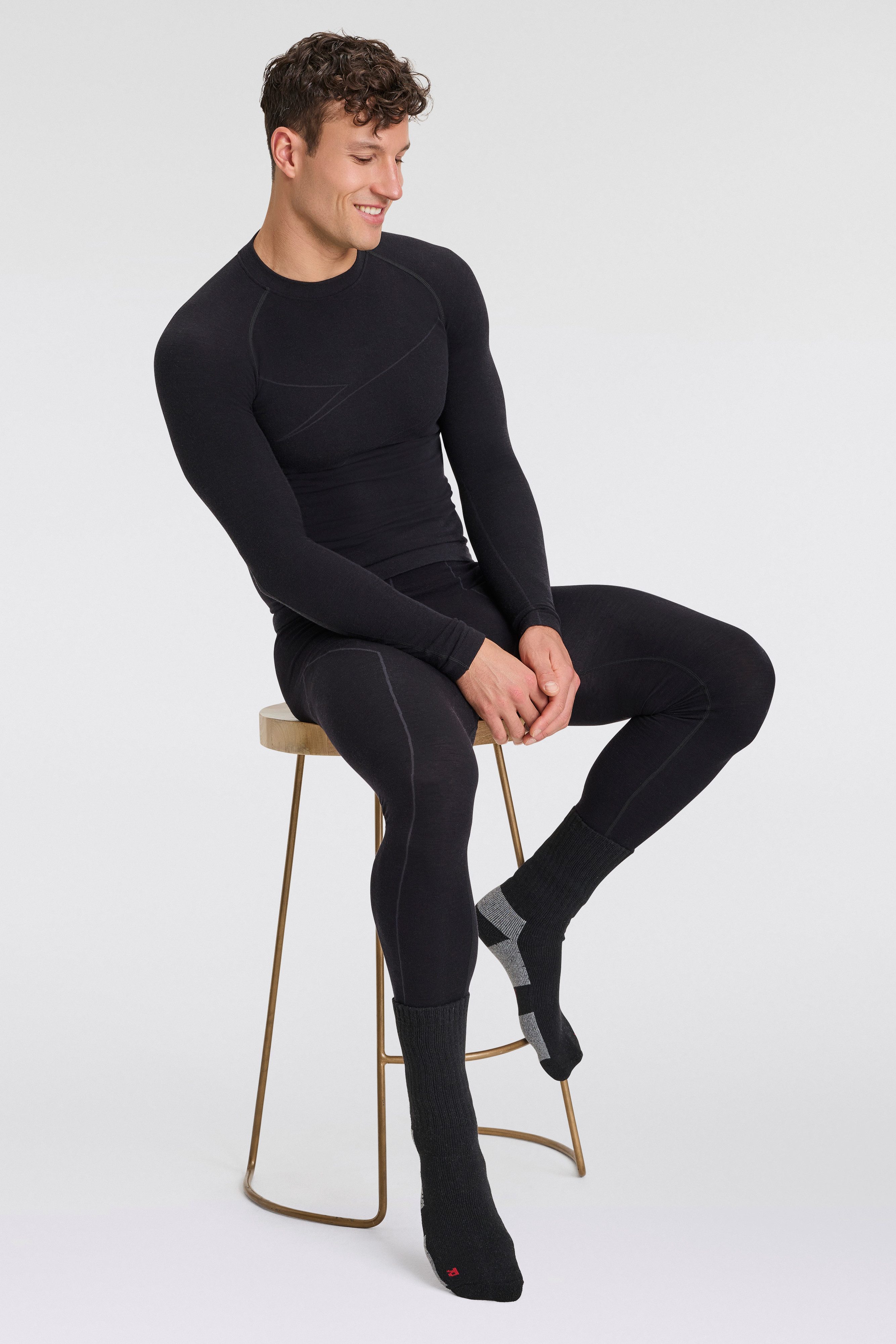 Apollo Basic sokken THERMAL TRACKING SOCKS Unisex met verwarmende merinowol (2 paar Set van 3)