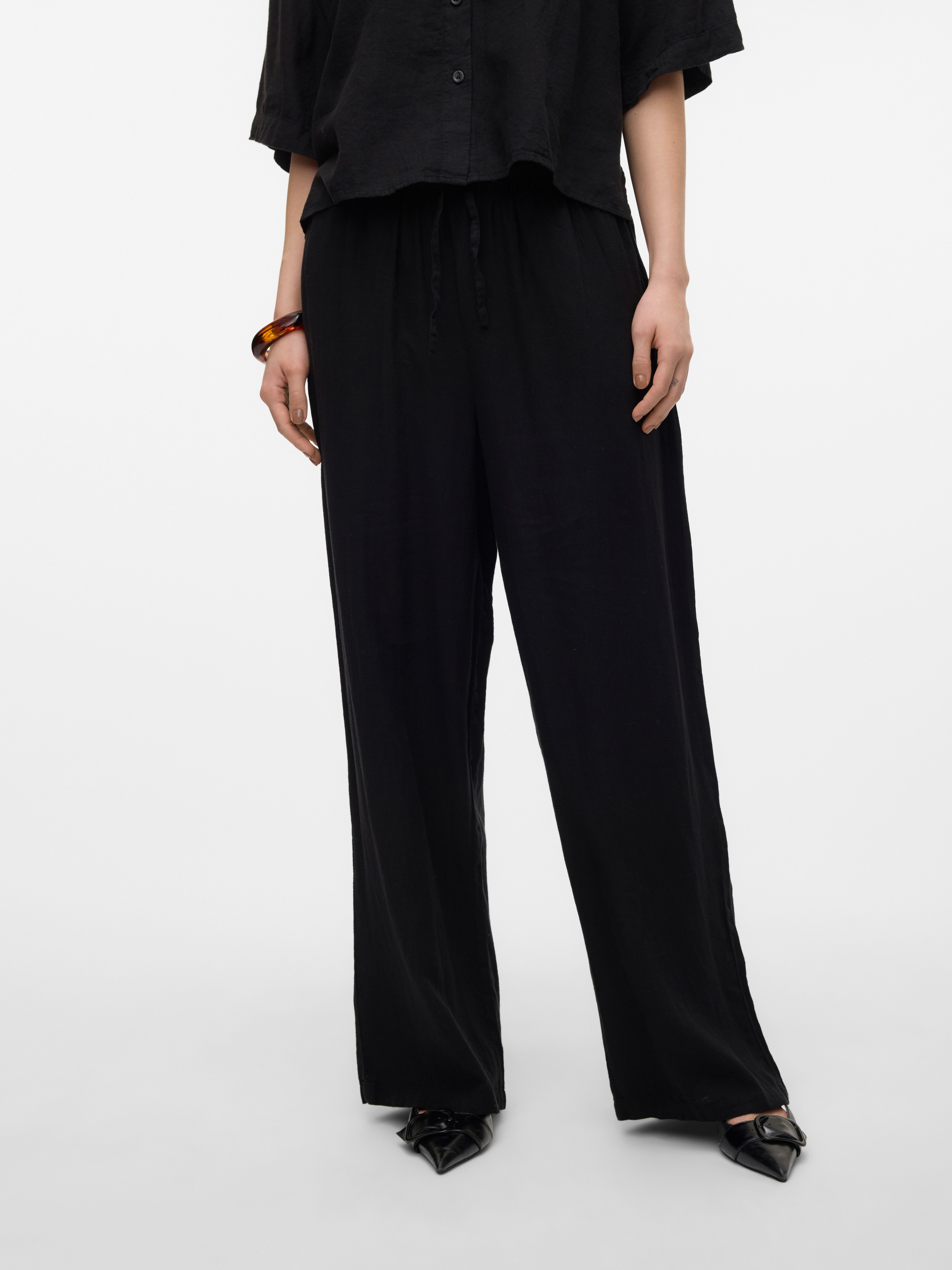 Vero Moda Comfortbroek VMLINN LINEN PANTS WVN NOOS