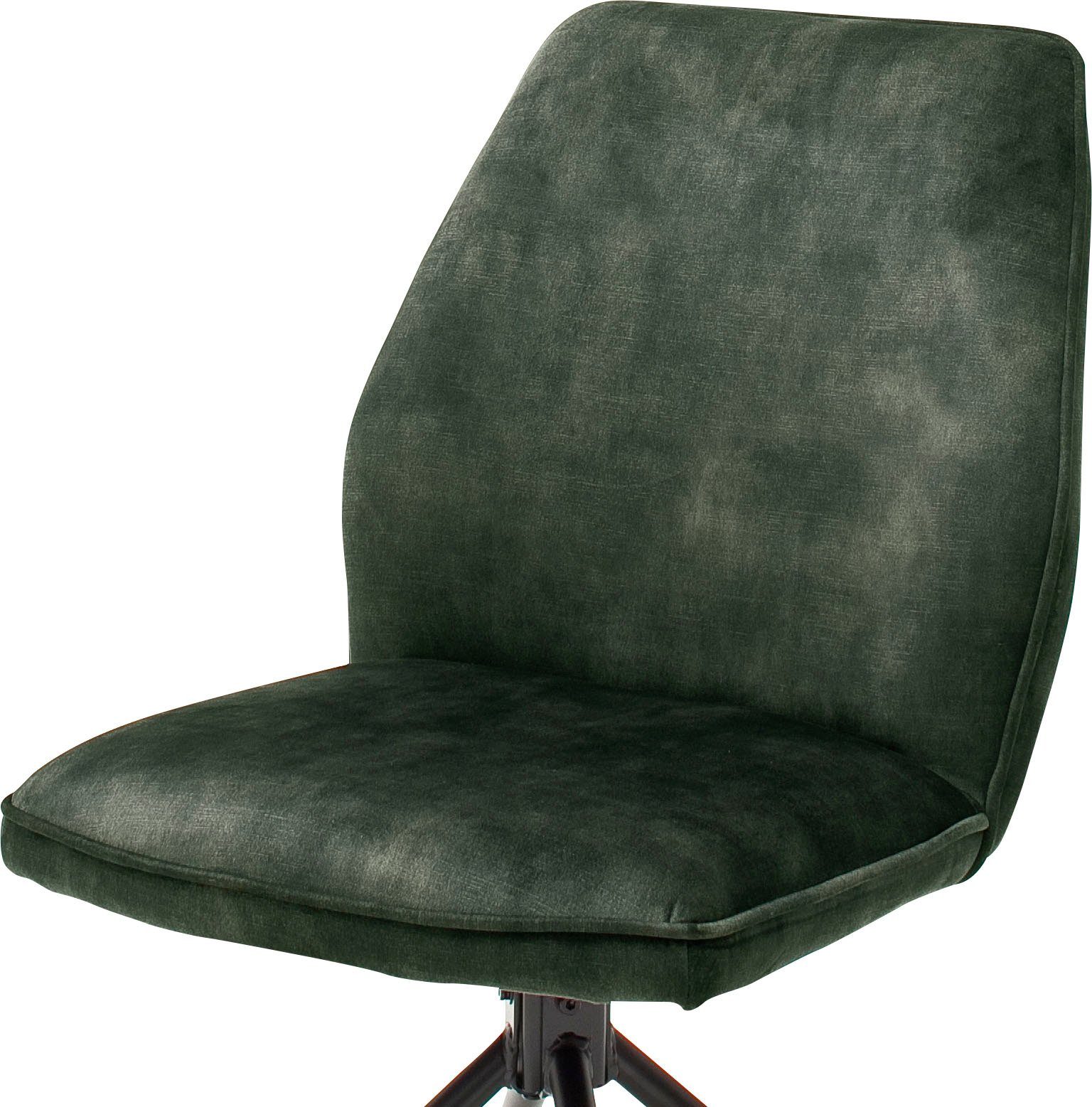 MCA furniture Eetkamerstoel OTTAWA Vintage suède-look met opstaande naad, stoel belastbaar tot 120 kg (set, 2 stuks)