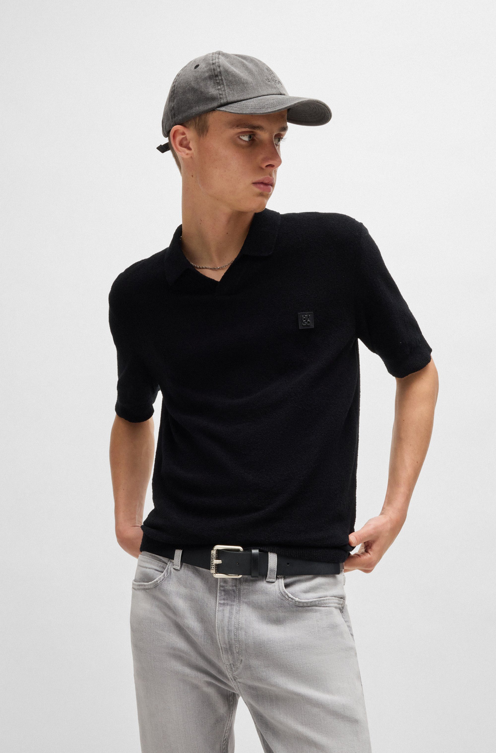 HUGO Leren riem Grimm_Sz35