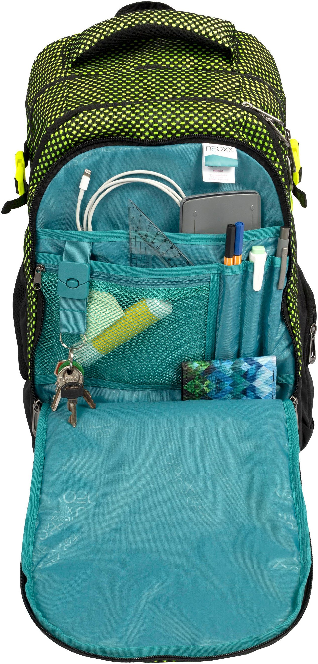 neoxx Schoolrugzak Active Pro, All about Neon