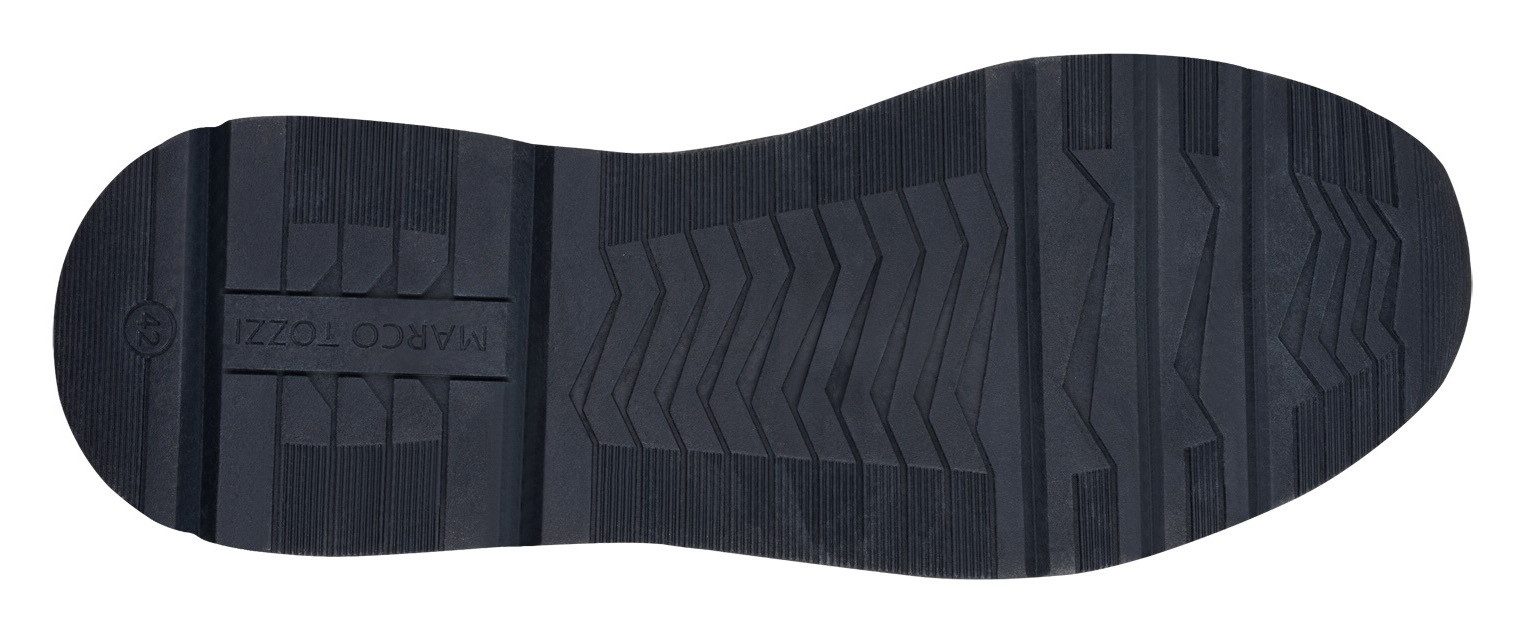 Marco Tozzi Sneakers met sleehak , vrijetijdsschoen, halfschoen, veterschoen met praktische rits