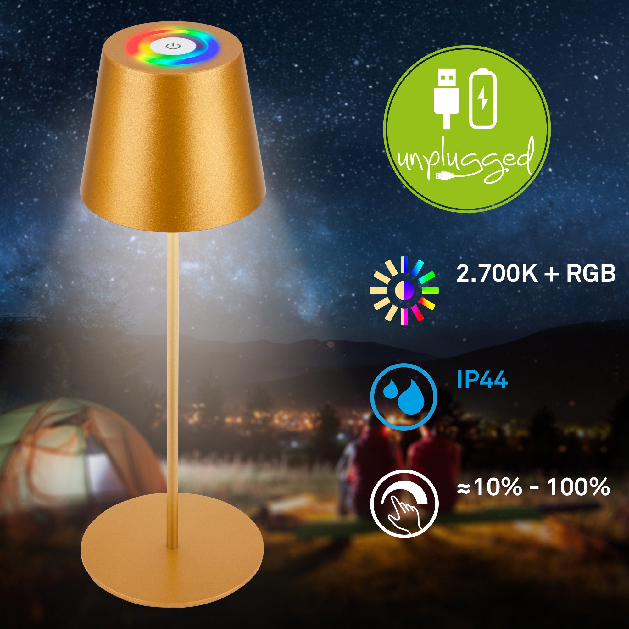Briloner Leuchten Led-tafellamp Calida