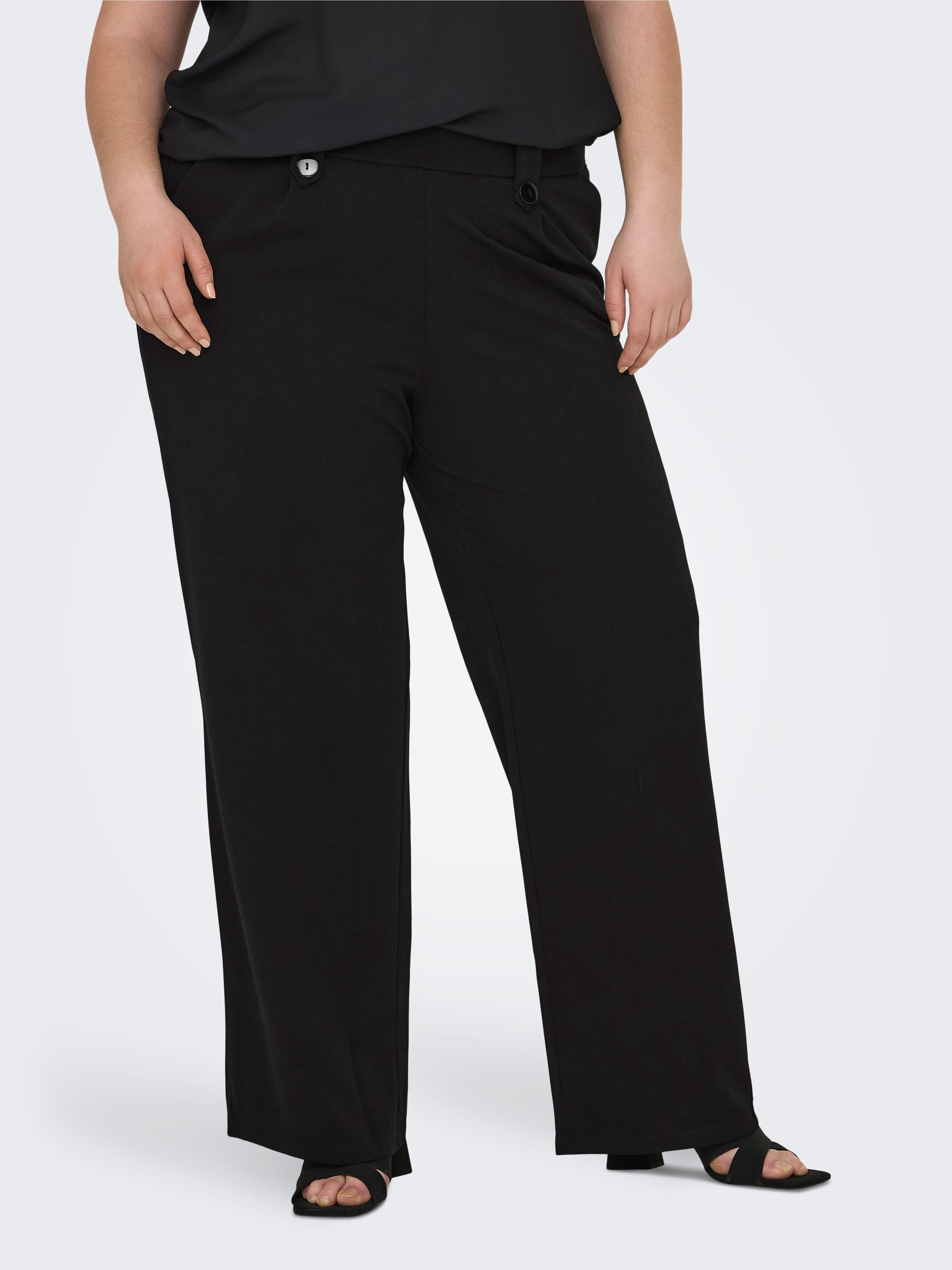 ONLY CARMAKOMA Jerseybroek CARSANIA BUTTON PANT JRS PNT NOOS
