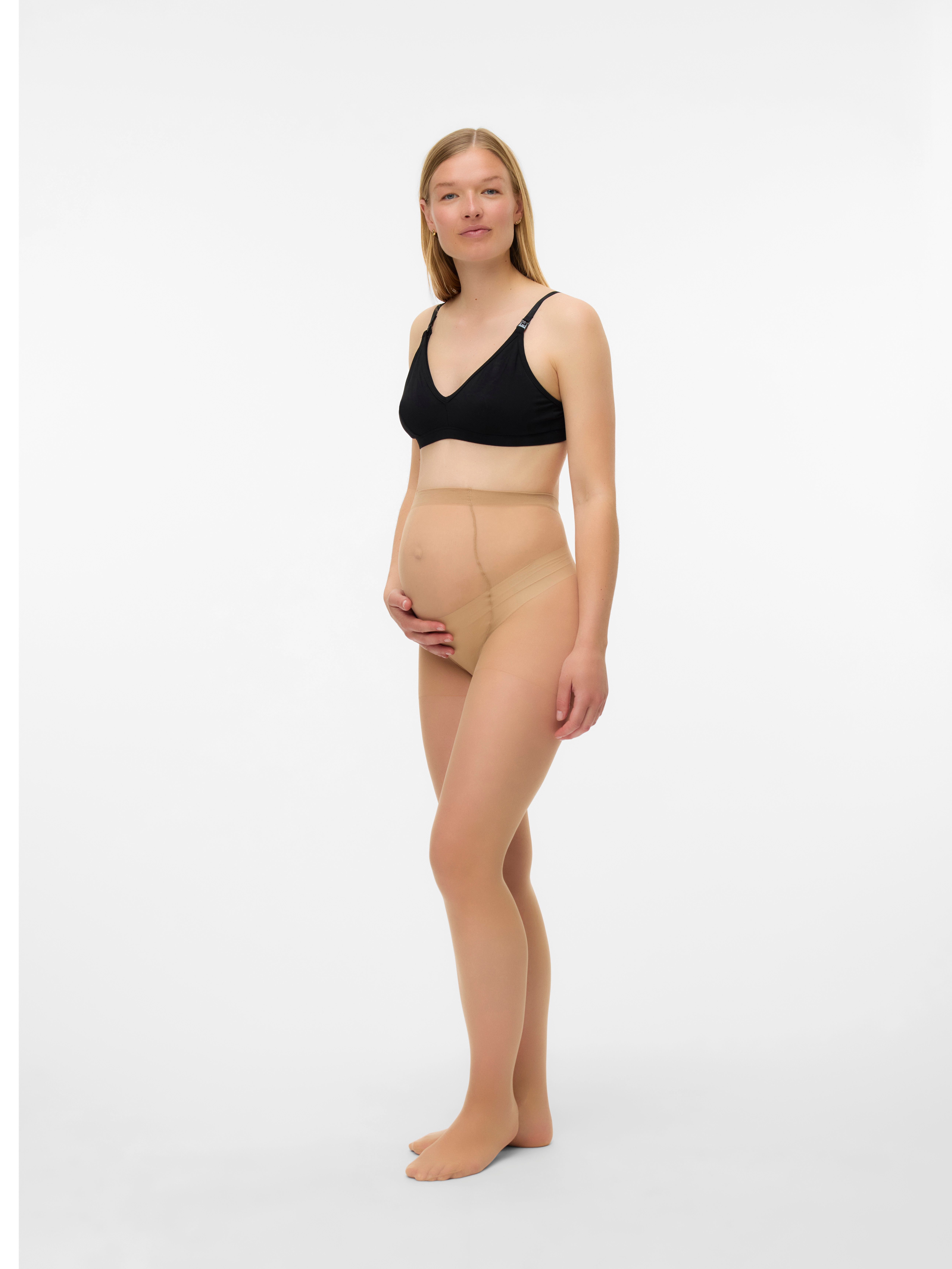 Mamalicious Zwangerschapspanty MLMALOU PANTY 20 DEN 2-P A. NOOS (set, 2 stuks)