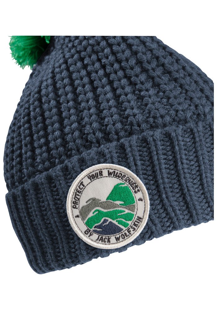 Jack Wolfskin Pomponmuts POMPOM BADGE BEANIE K