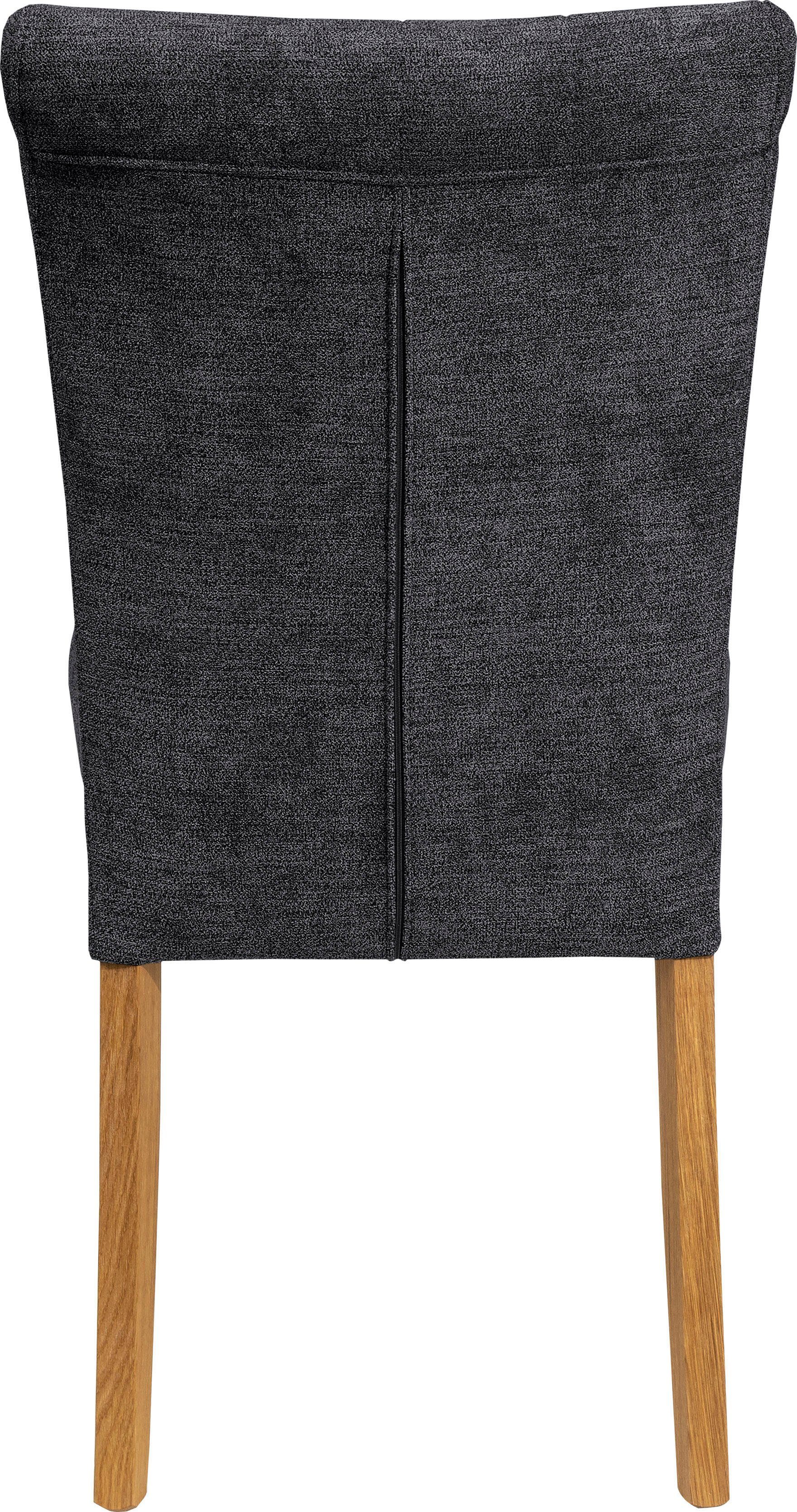 Home affaire Stoel Queen Eetkamerstoel met capitonnage, set van 2, 4 of 6