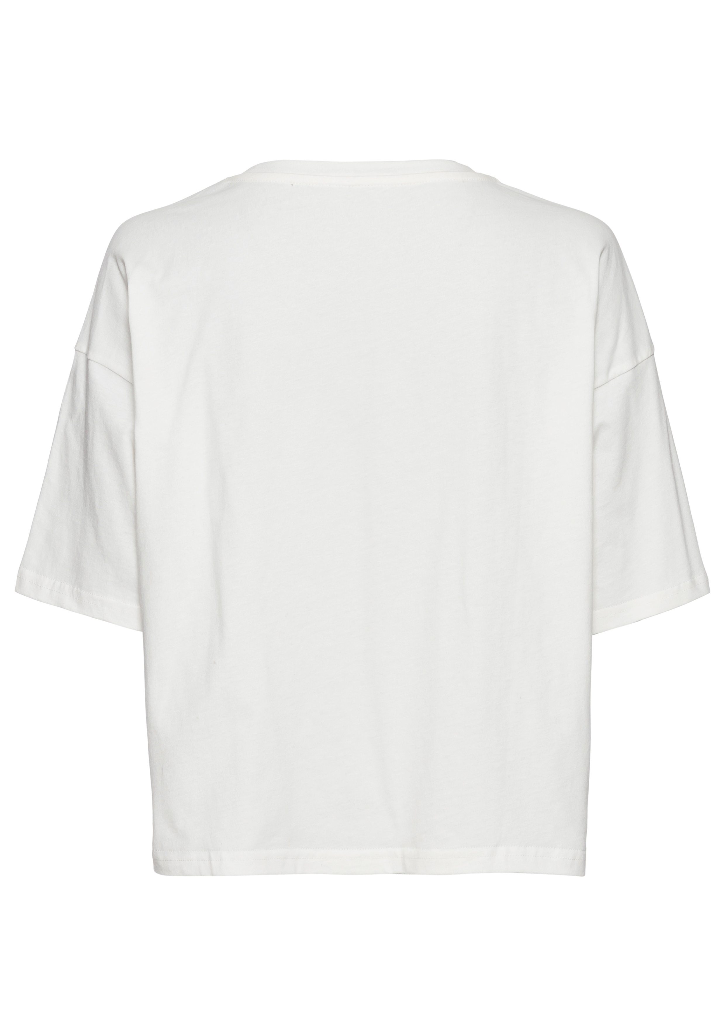 French Connection T-shirt met wijde mouwen en logo-print