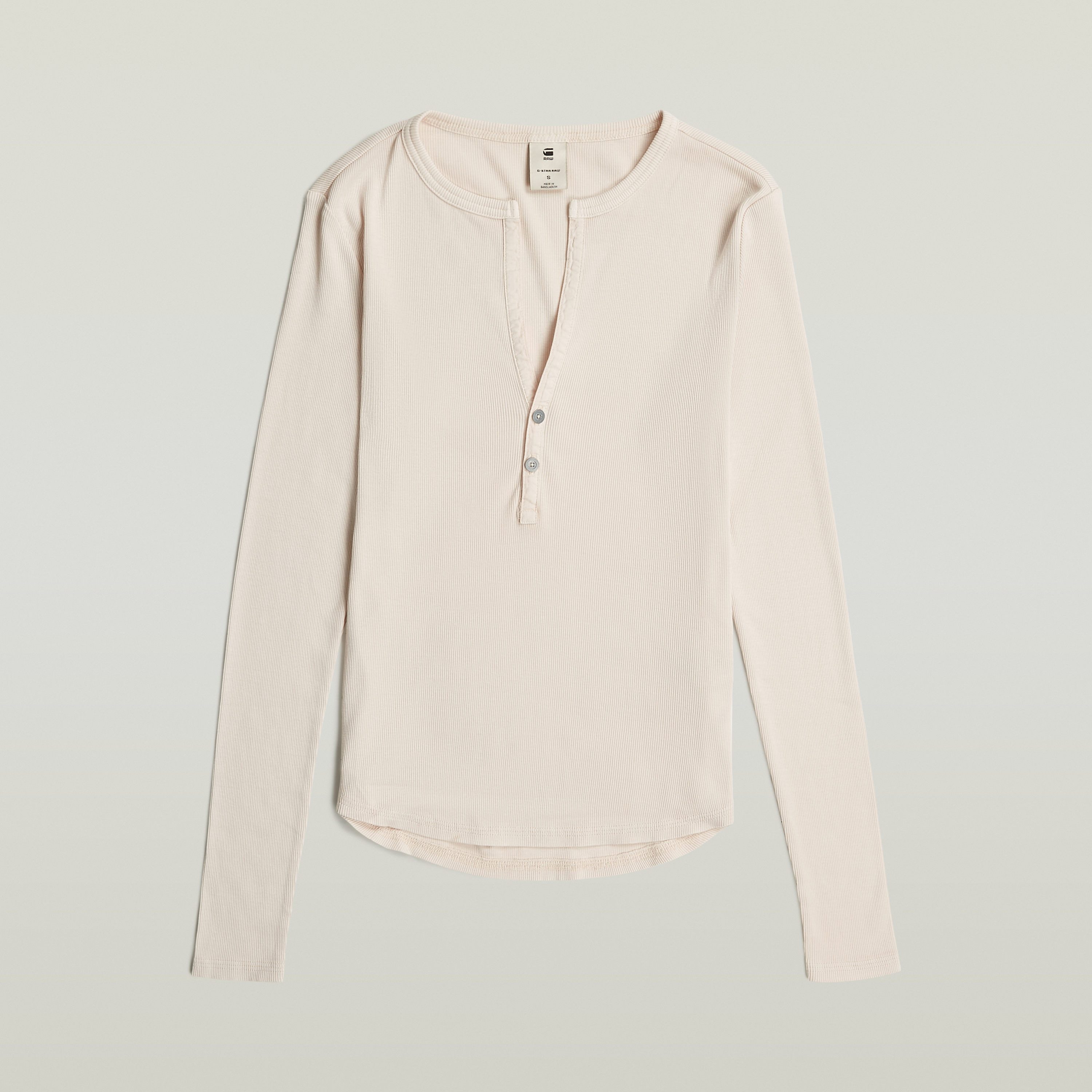 G-Star RAW Shirt met lange mouwen Deep v slim met knoopsluiting