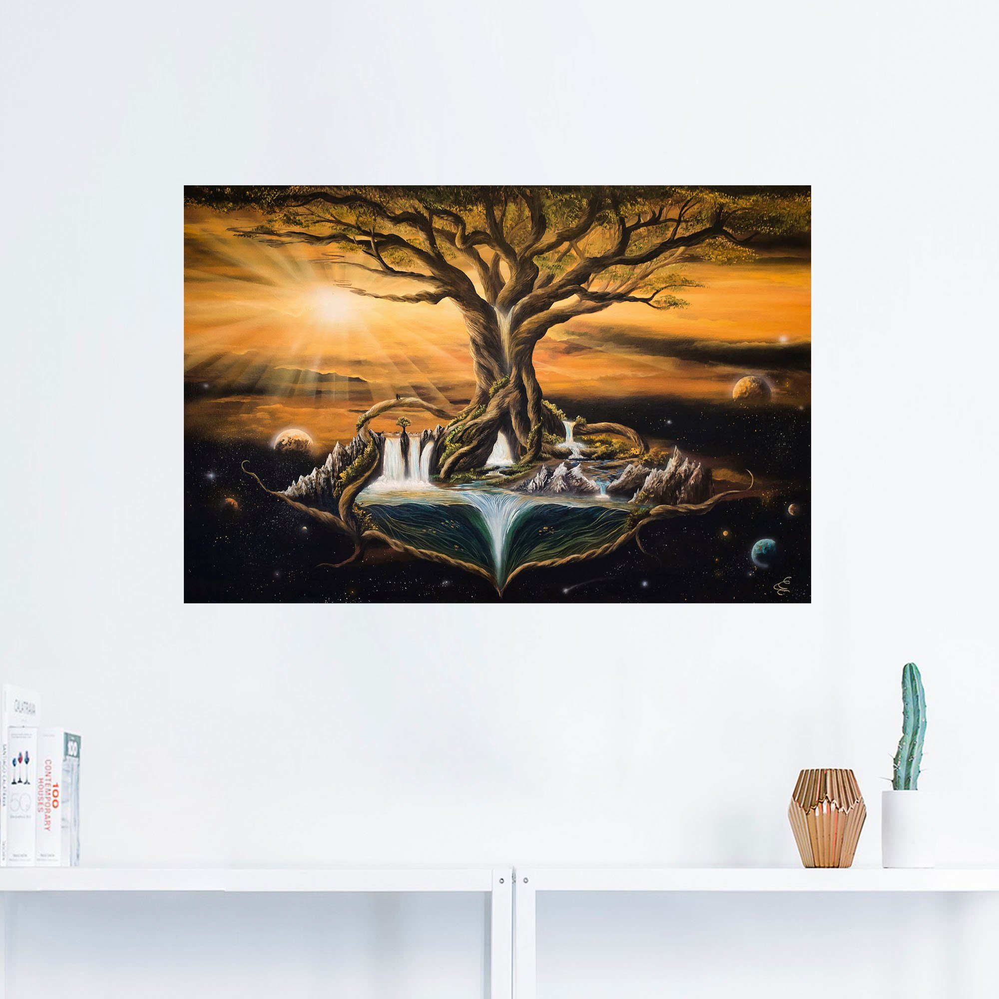 Artland Artprint De droom van de werelden als artprint van aluminium, artprint voor buiten, poster, muursticker in diverse maten formaten