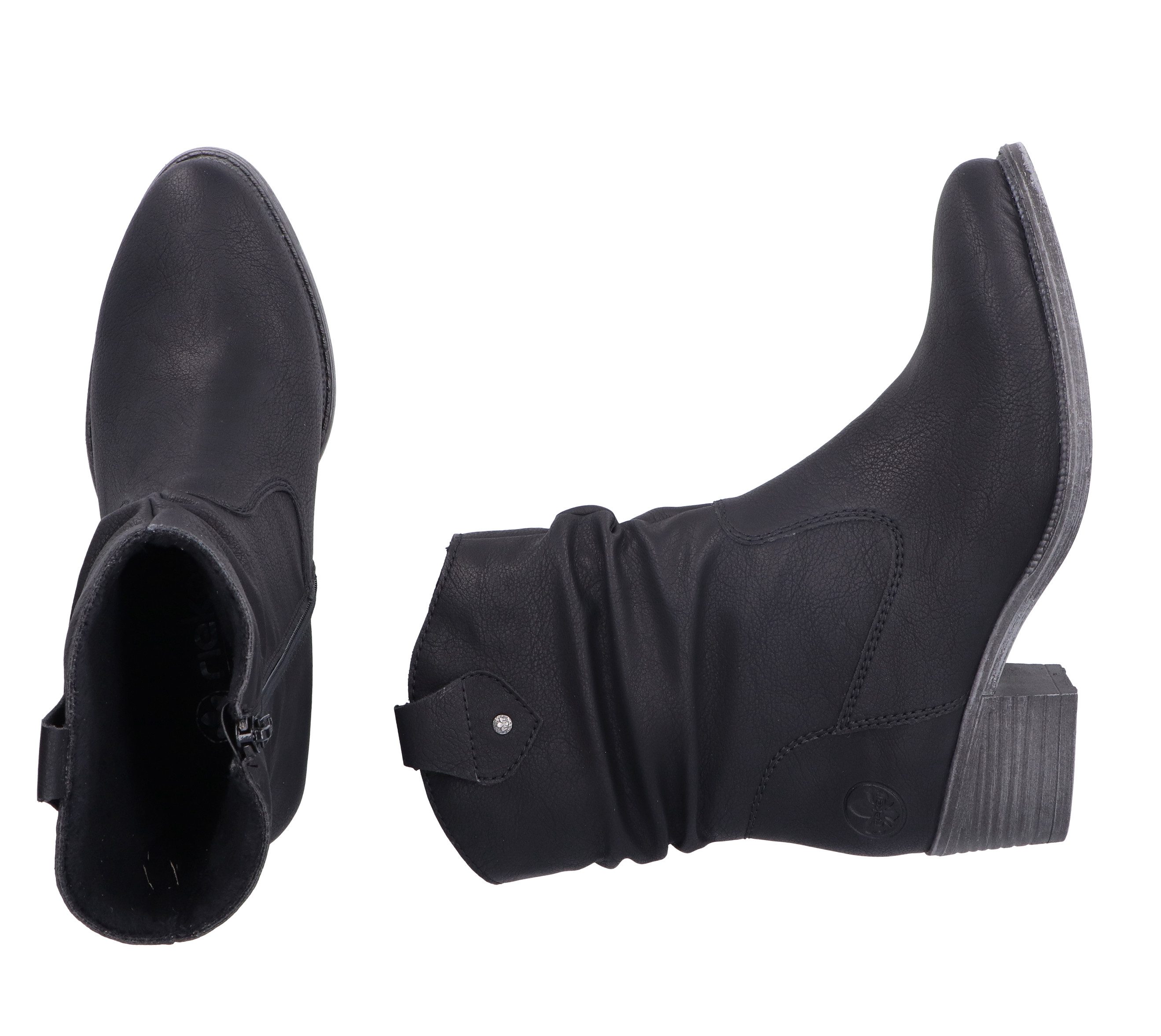 Rieker Cowboylaarsjes , cowboylaarzen, slouchy schacht, blokhak, met binnenrits