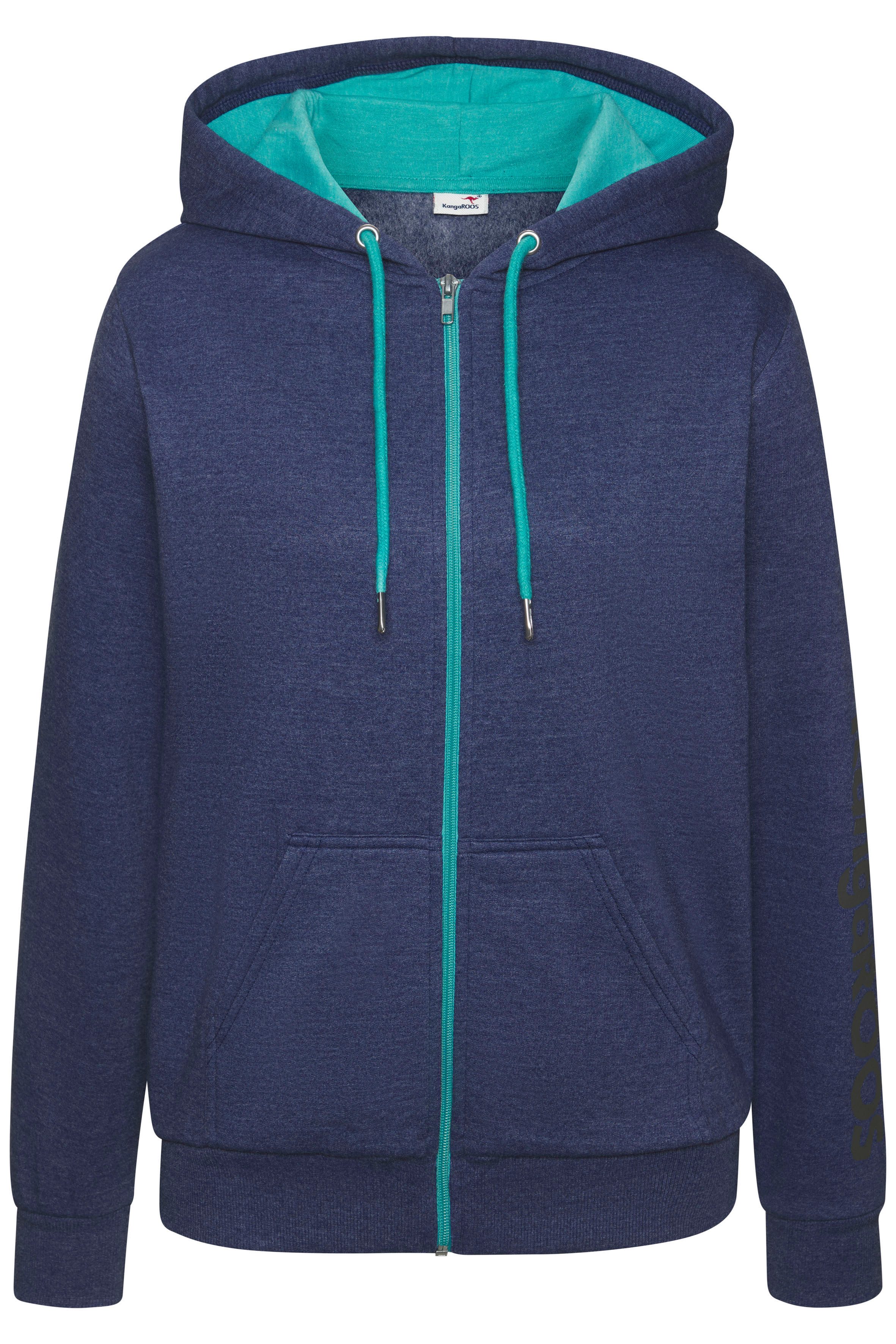 KangaROOS Sweatvest met contrasterende details, loungewear