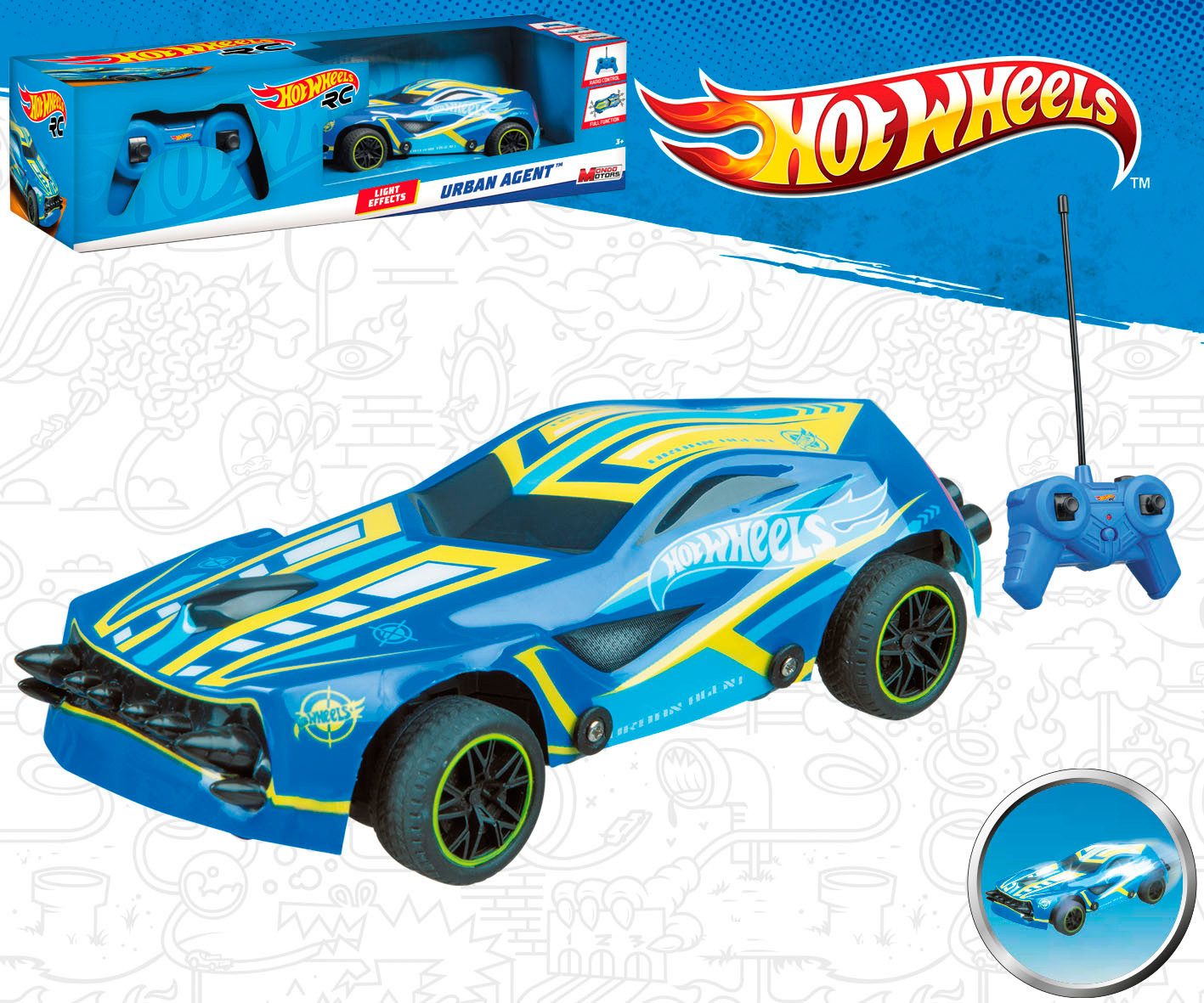 Happy People Radiografisch bestuurbare auto HOT WHEELS Urban Agent