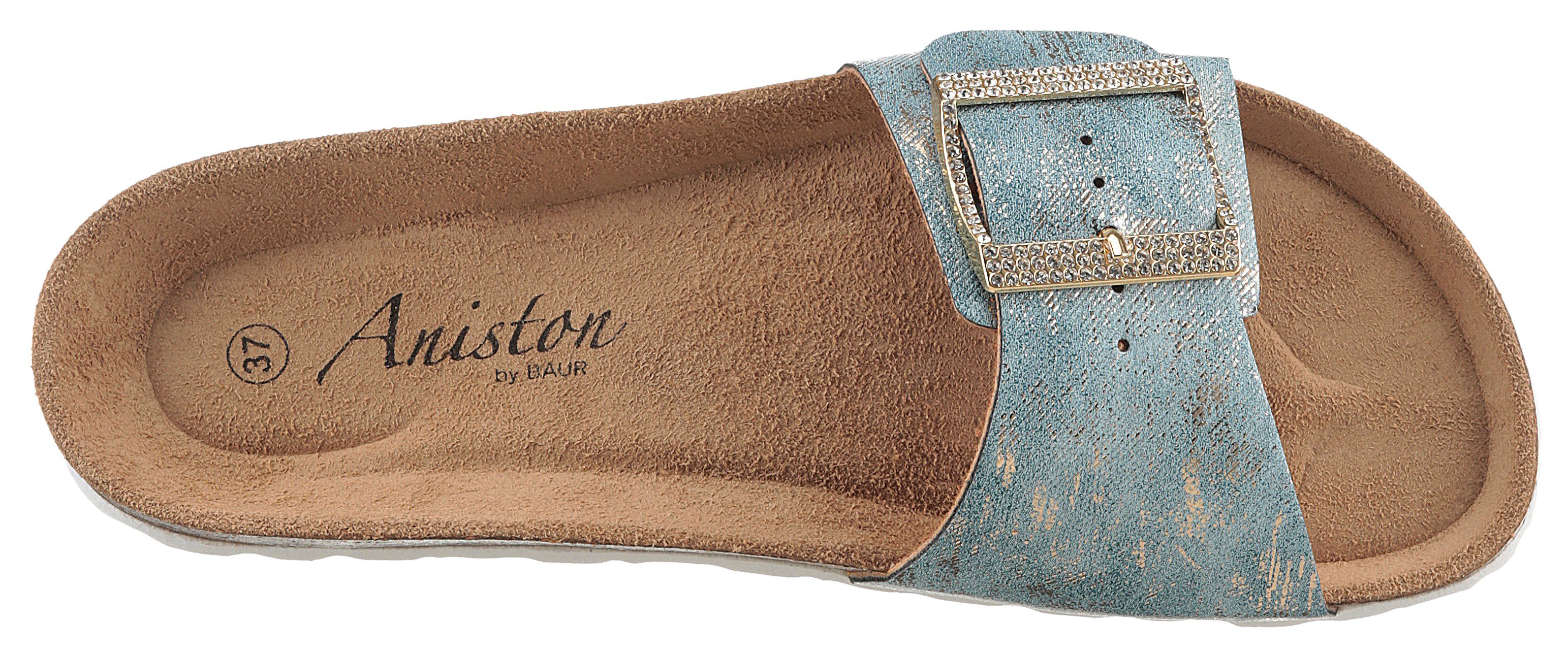 Aniston SHOES Slippers , zomerschoen, strandschoen, glitterstenen - nieuwe collectie