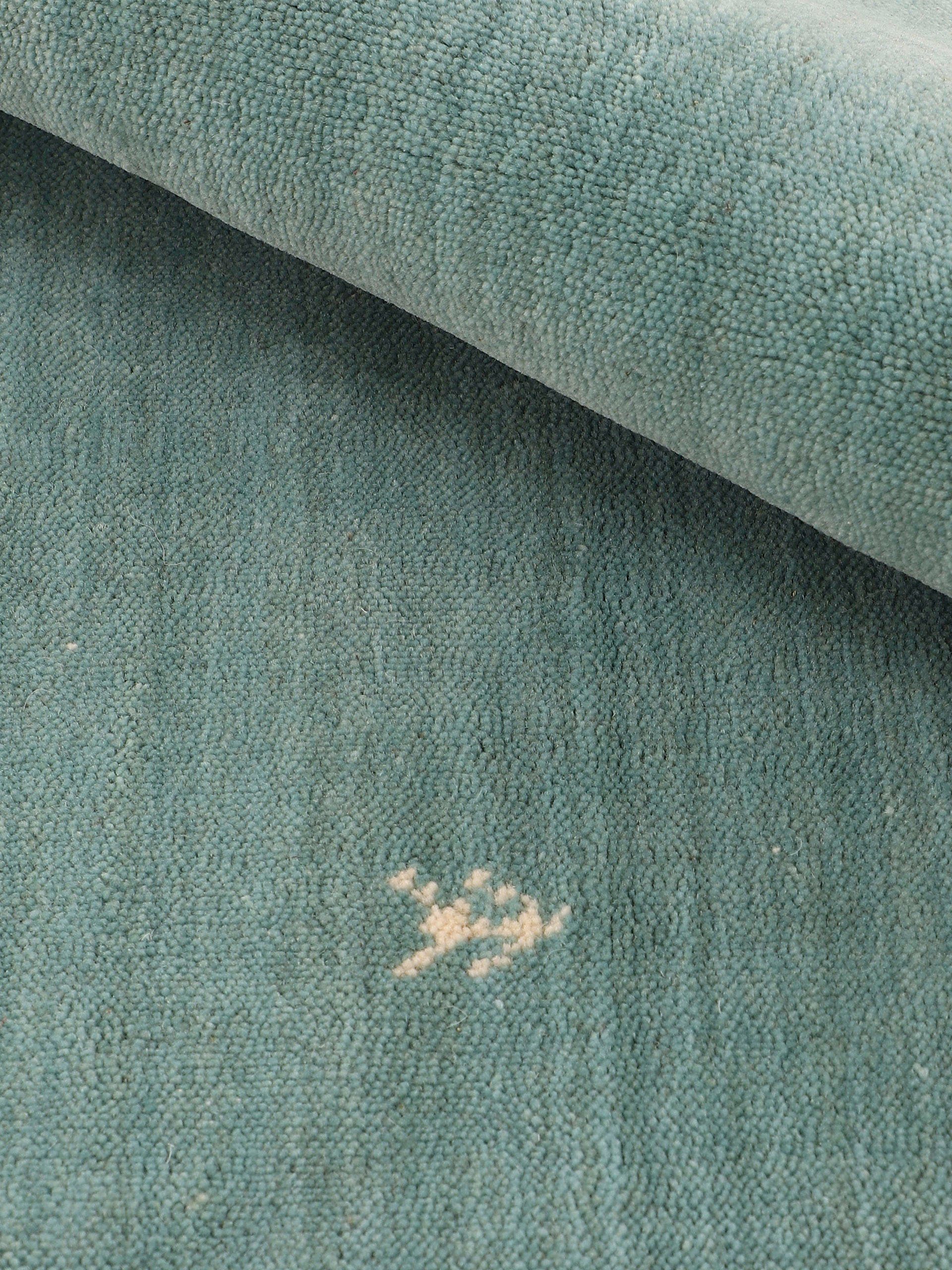 carpetfine Wollen kleed Gabbeh Uni, ook als loper verkrijgbaar