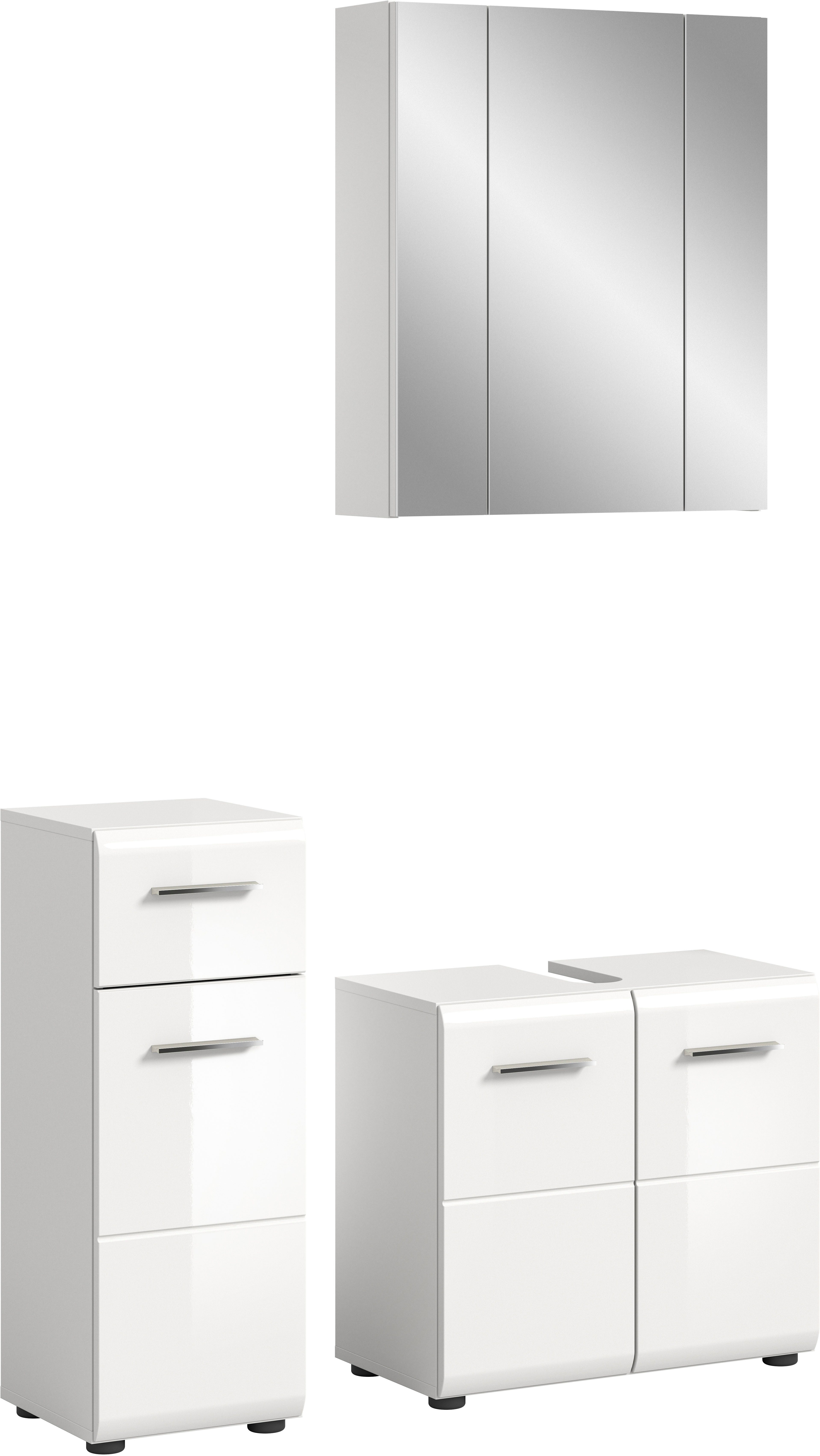 INOSIGN Badmeubelset FLORENZ, TOPSELLER!, 3-delige badcombinatie, hoogwaardige MDF-front