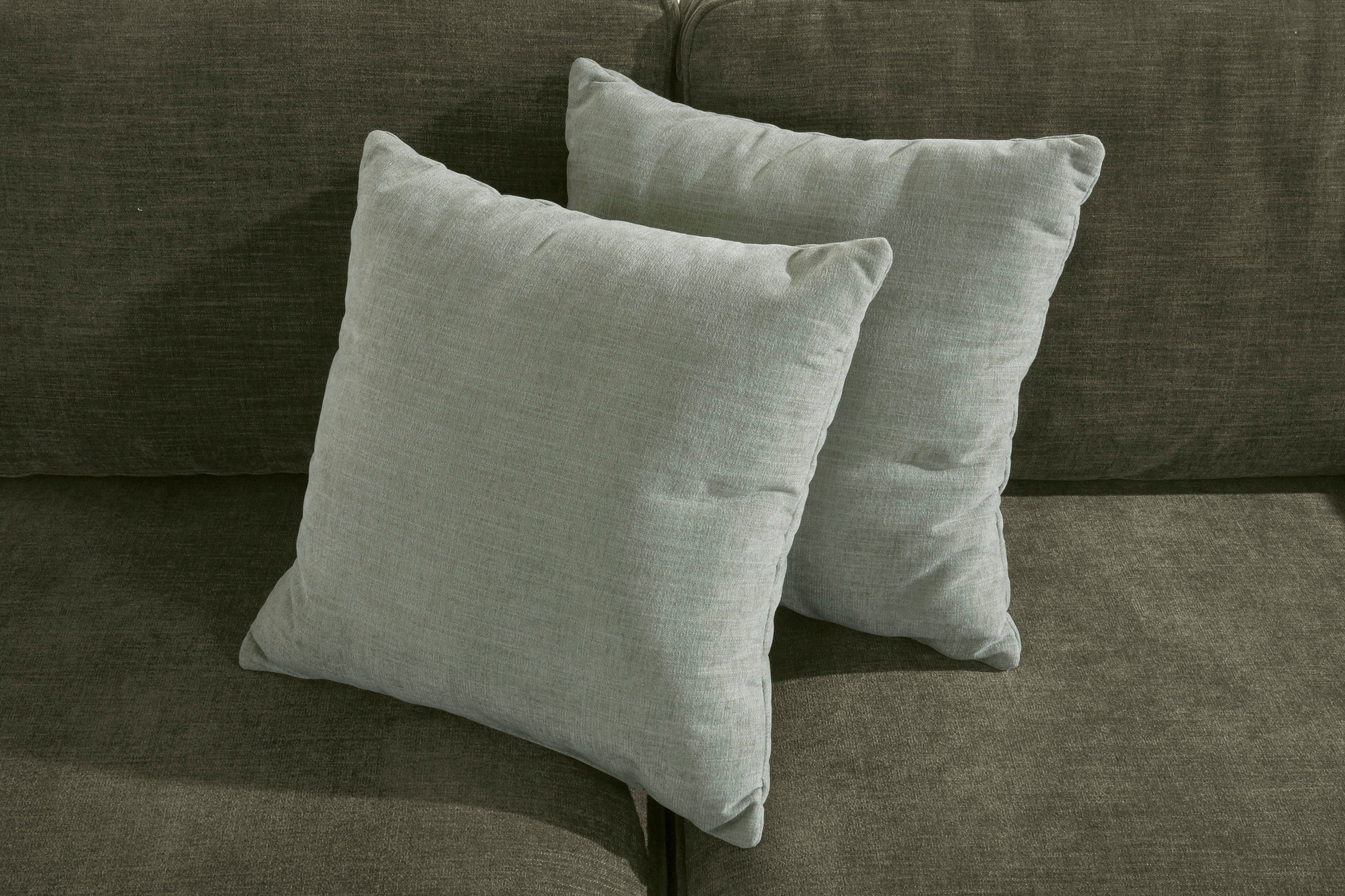Home affaire 3-zitsbank Broughton zacht zitcomfort, incl. 2 sierkussens, opstaande naad