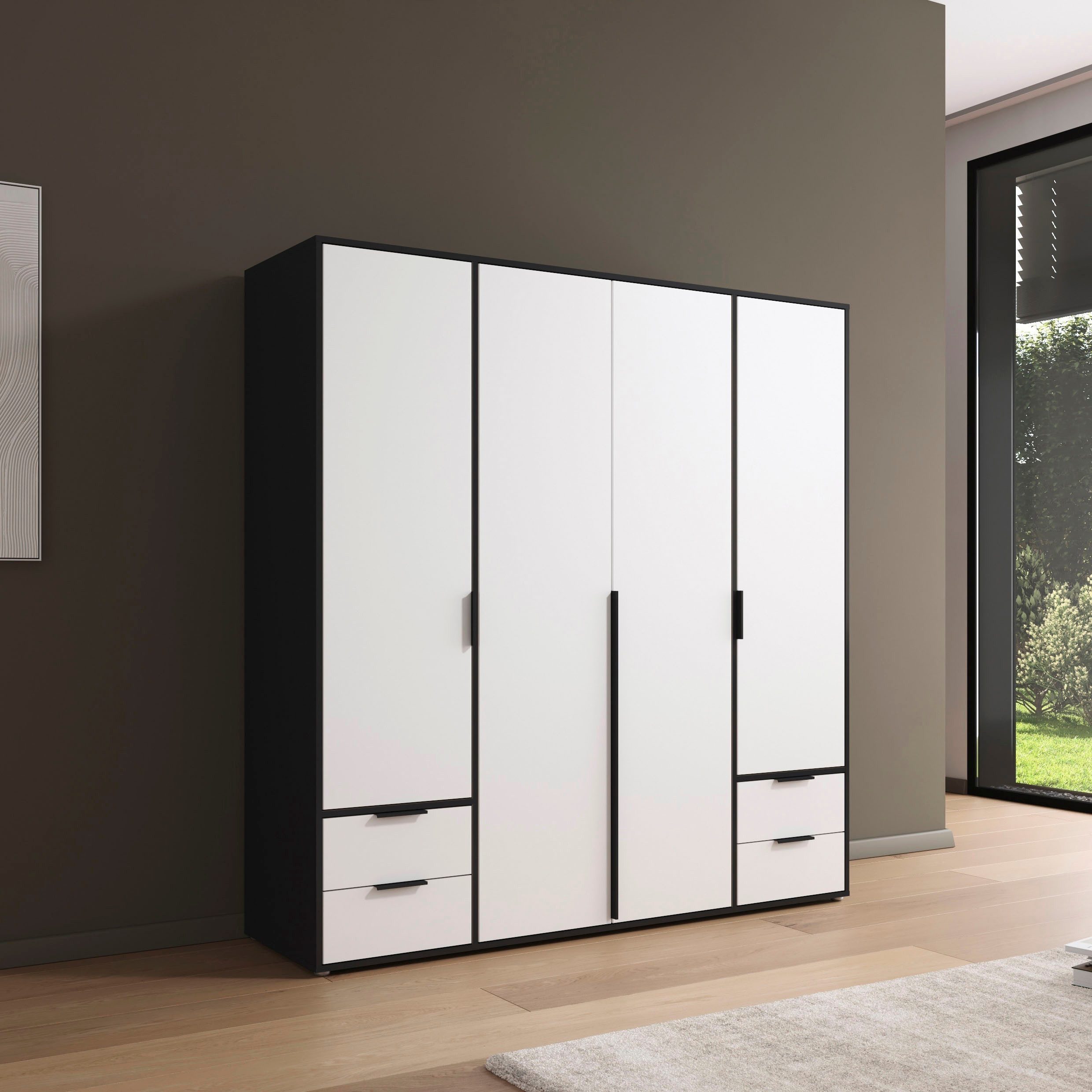 rauch Draaideurkast Kledingkast Kast Garderobe Wasmand NAGATA veel Opbergruimte