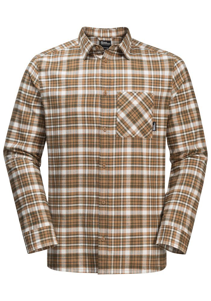 Jack Wolfskin Flanellen overhemd BERGWEG SHIRT M