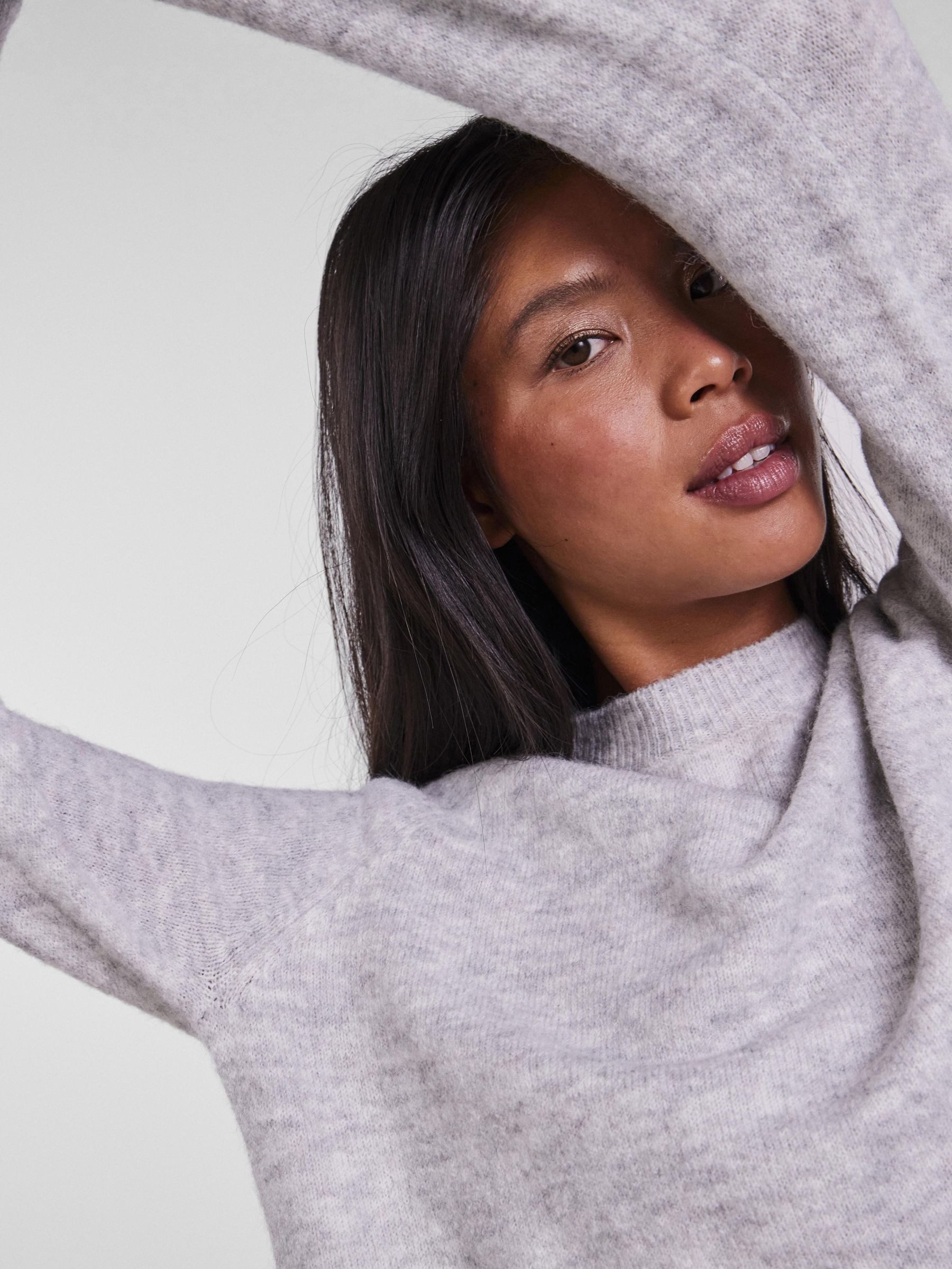 pieces Gebreide trui PCJULIANA LS O-NECK KNIT NOOS BC