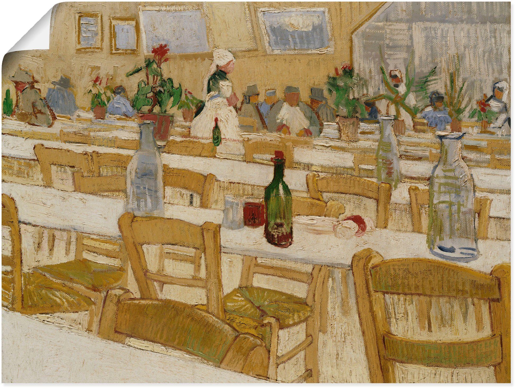 Artland Artprint In een restaurant. 1887-88 in vele afmetingen & productsoorten -artprint op linnen, poster, muursticker / wandfolie ook geschikt voor de badkamer (1 stuk)