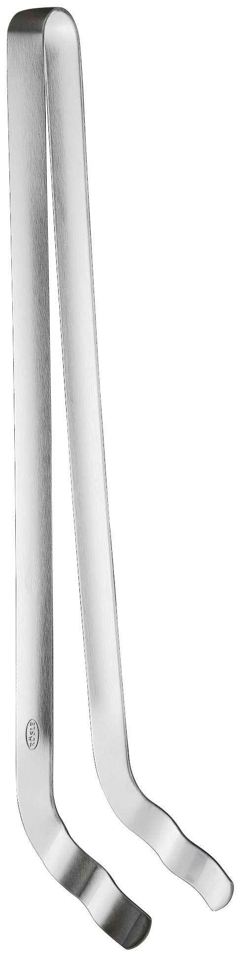 ROESLE Barbecuetang 25061 gebogen, met uitgebalanceerde veerkracht, roestvrij staal bbq-accessoires