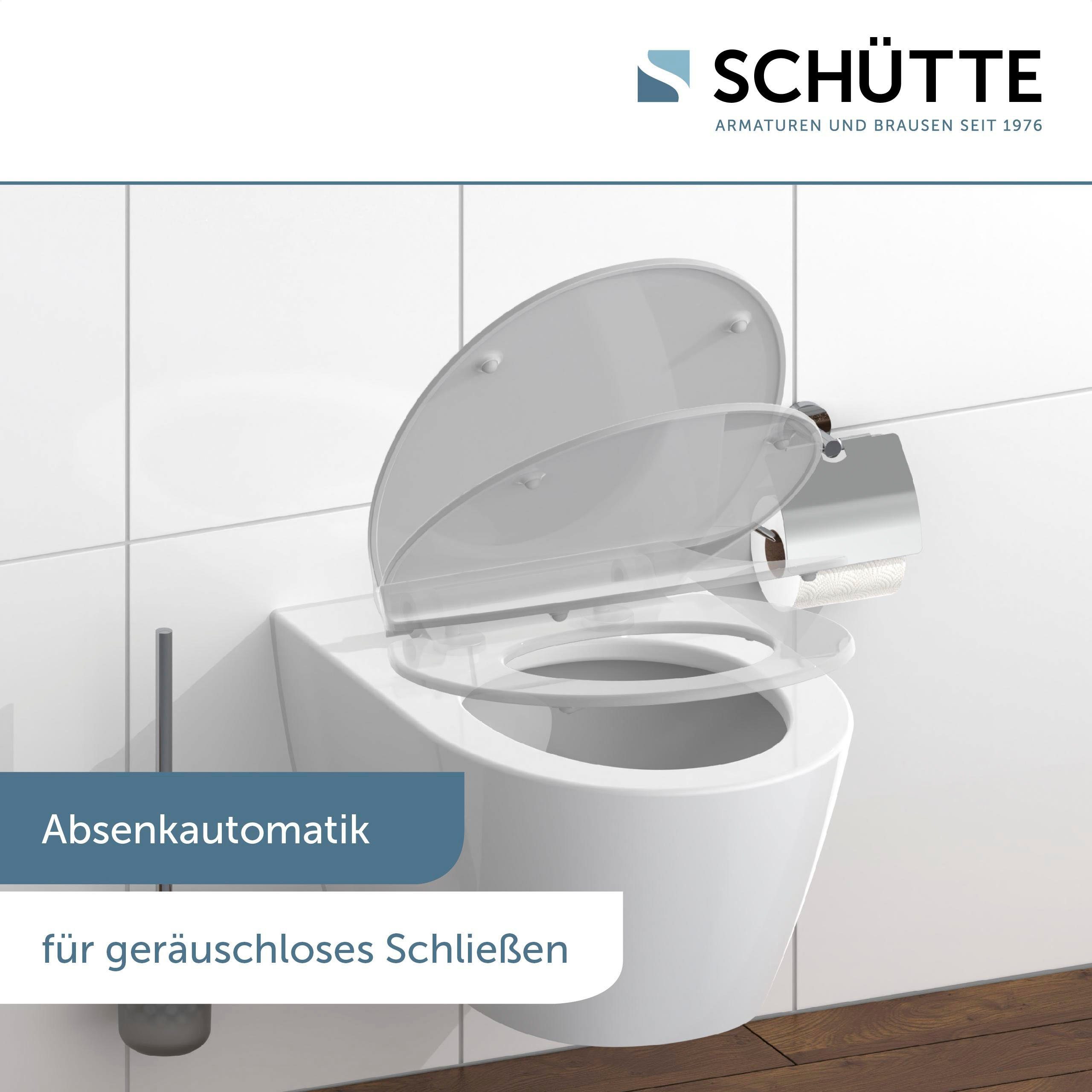 Schütte Toiletzitting SLIM Duroplast, softclosemechanisme, snelsluiting, bijzonder plat model