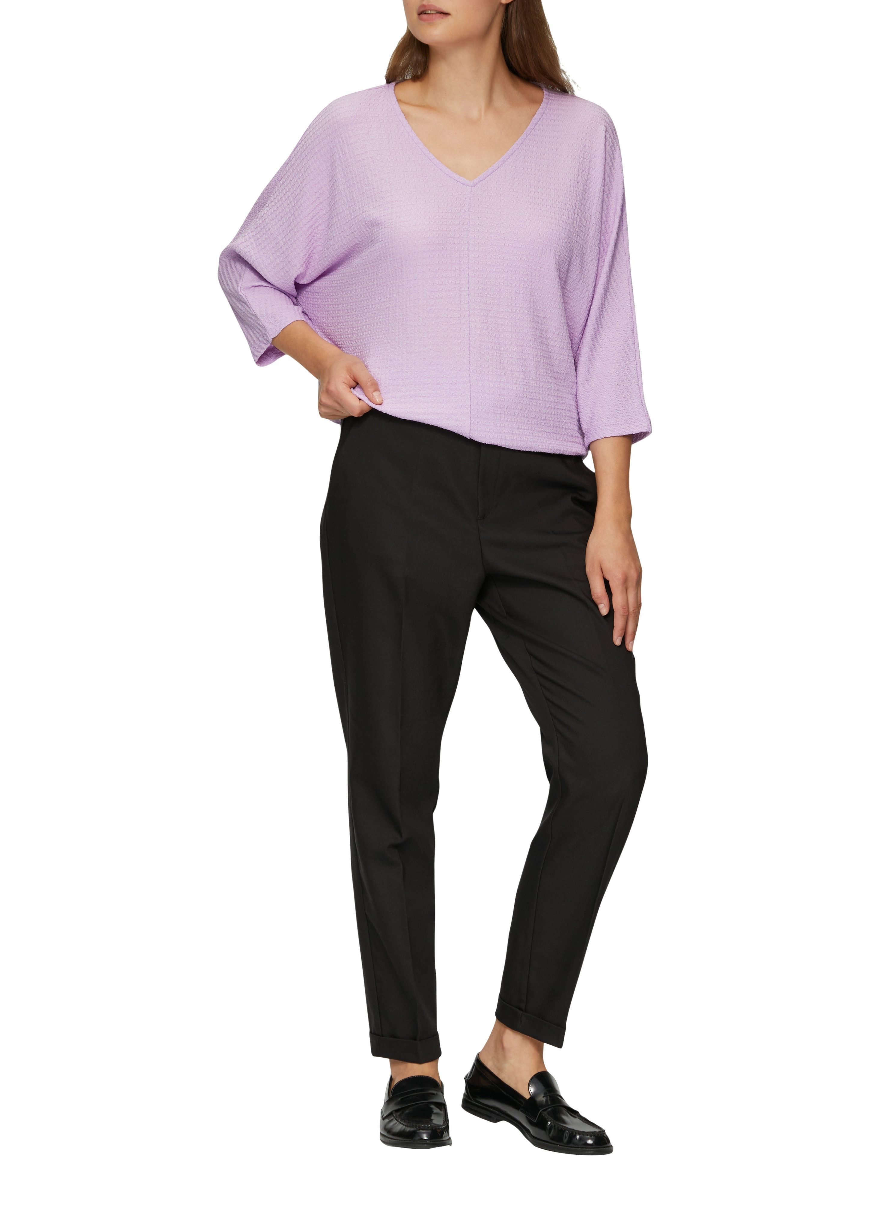 s.Oliver Shirt met 3/4 mouwen met structuur