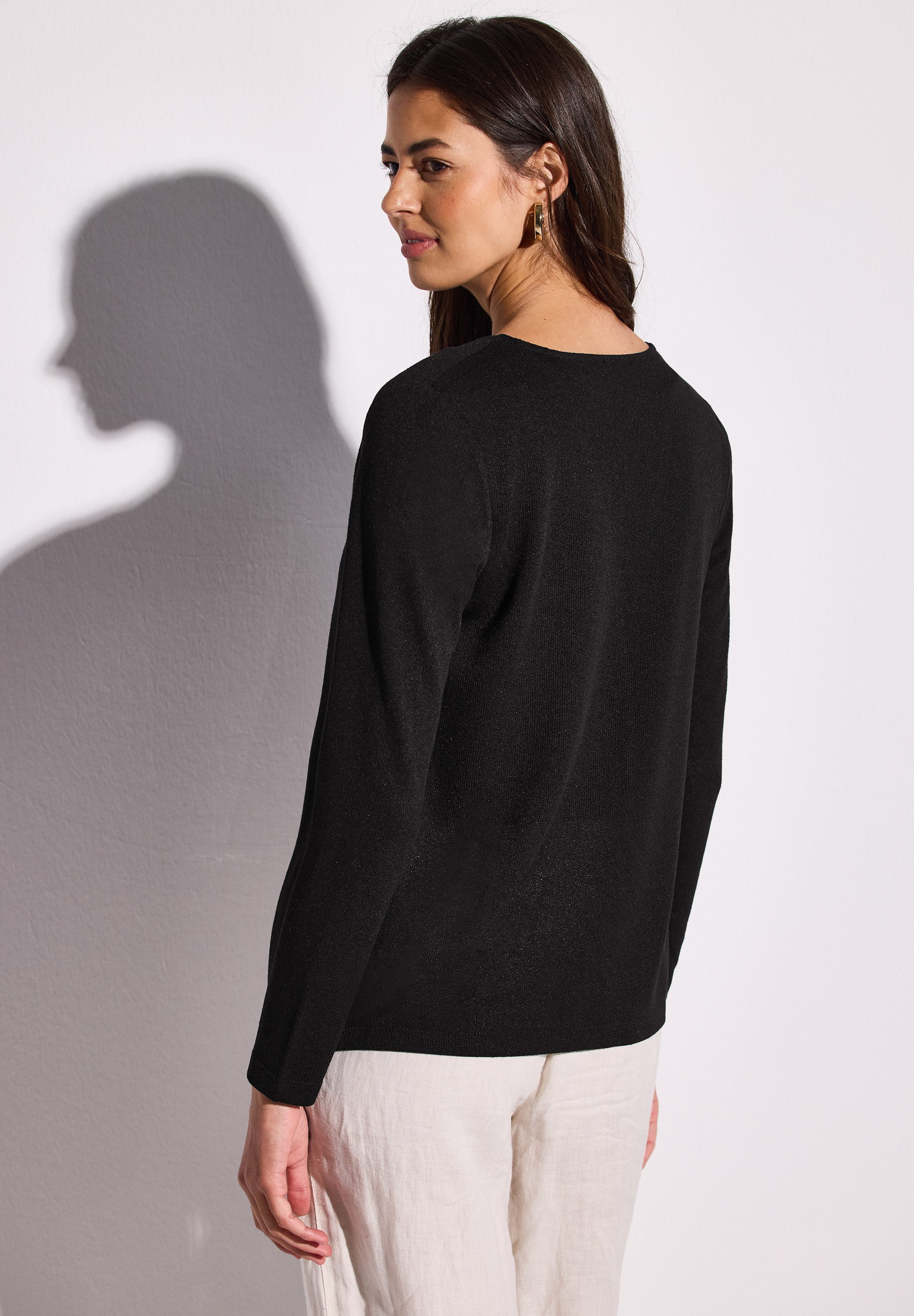 STREET ONE Shirtjasje Nette in brei-look