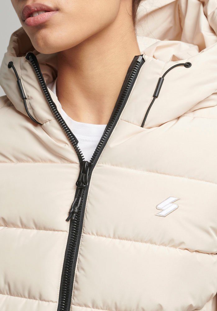 Superdry Gewatteerde jas HOODED SPIRIT SPORTS PUFFER van waterafstotend materiaal