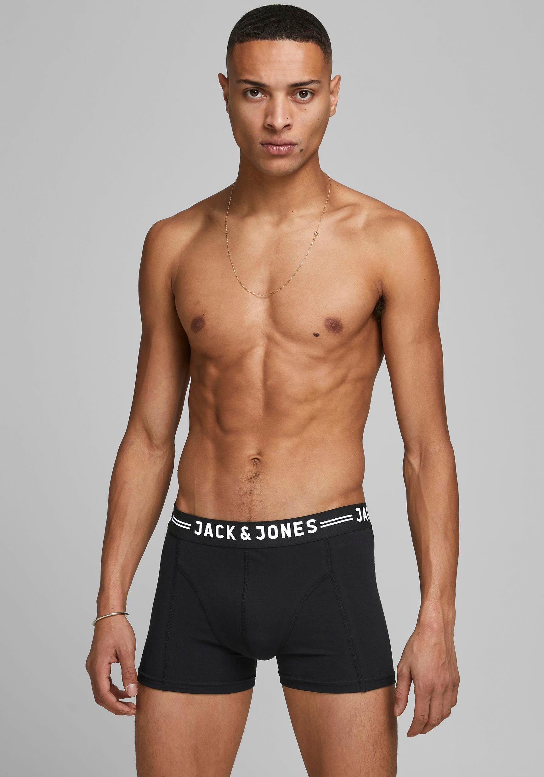Jack & Jones Boxershort Sense Trunks (set, 3 stuks)