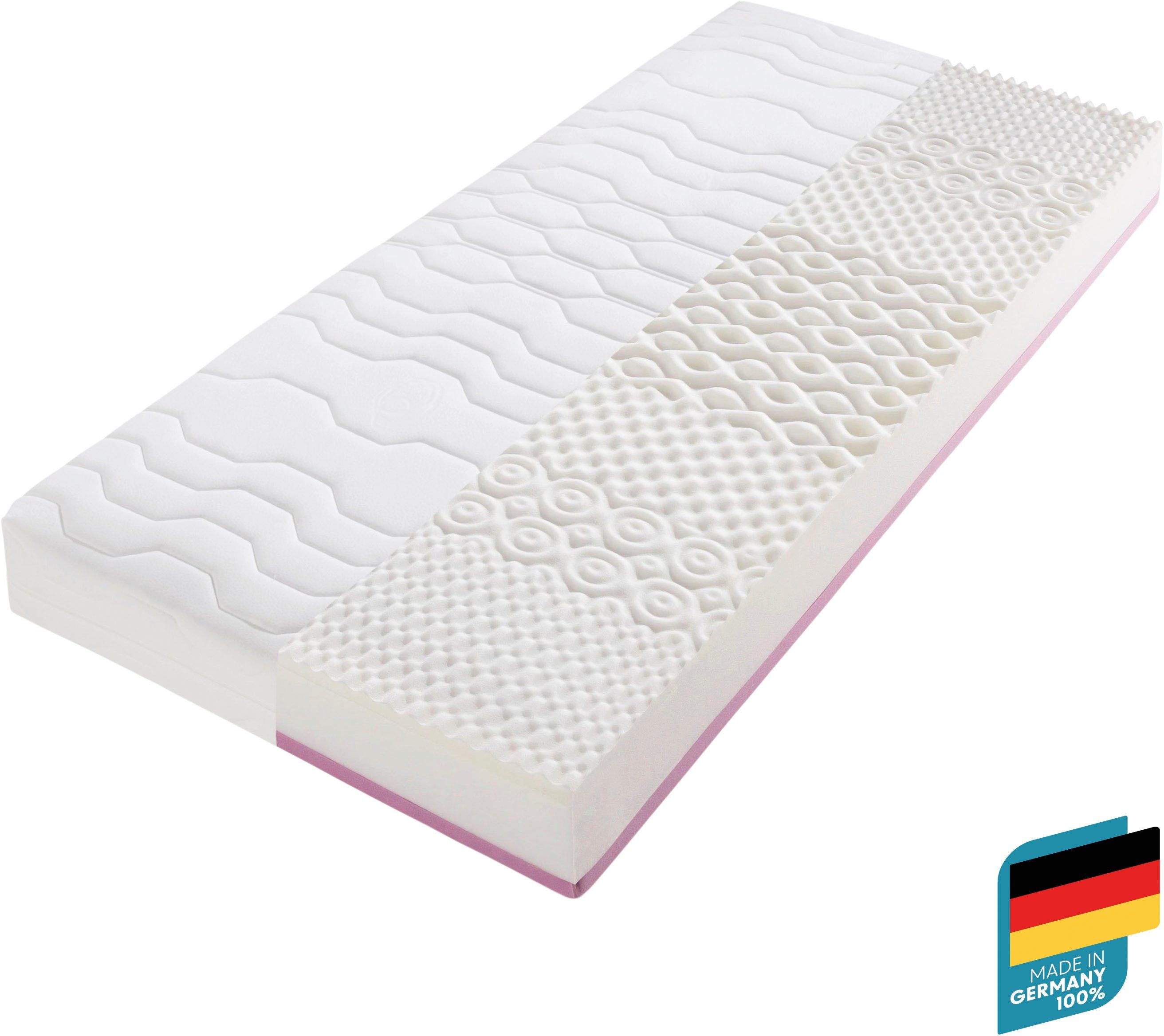 Beco Pocketveringsmatras "TFK Duoflex" hoogte 20 cm pocketvering matrassen maat 90 cm x 200 cm x 20 cm wit